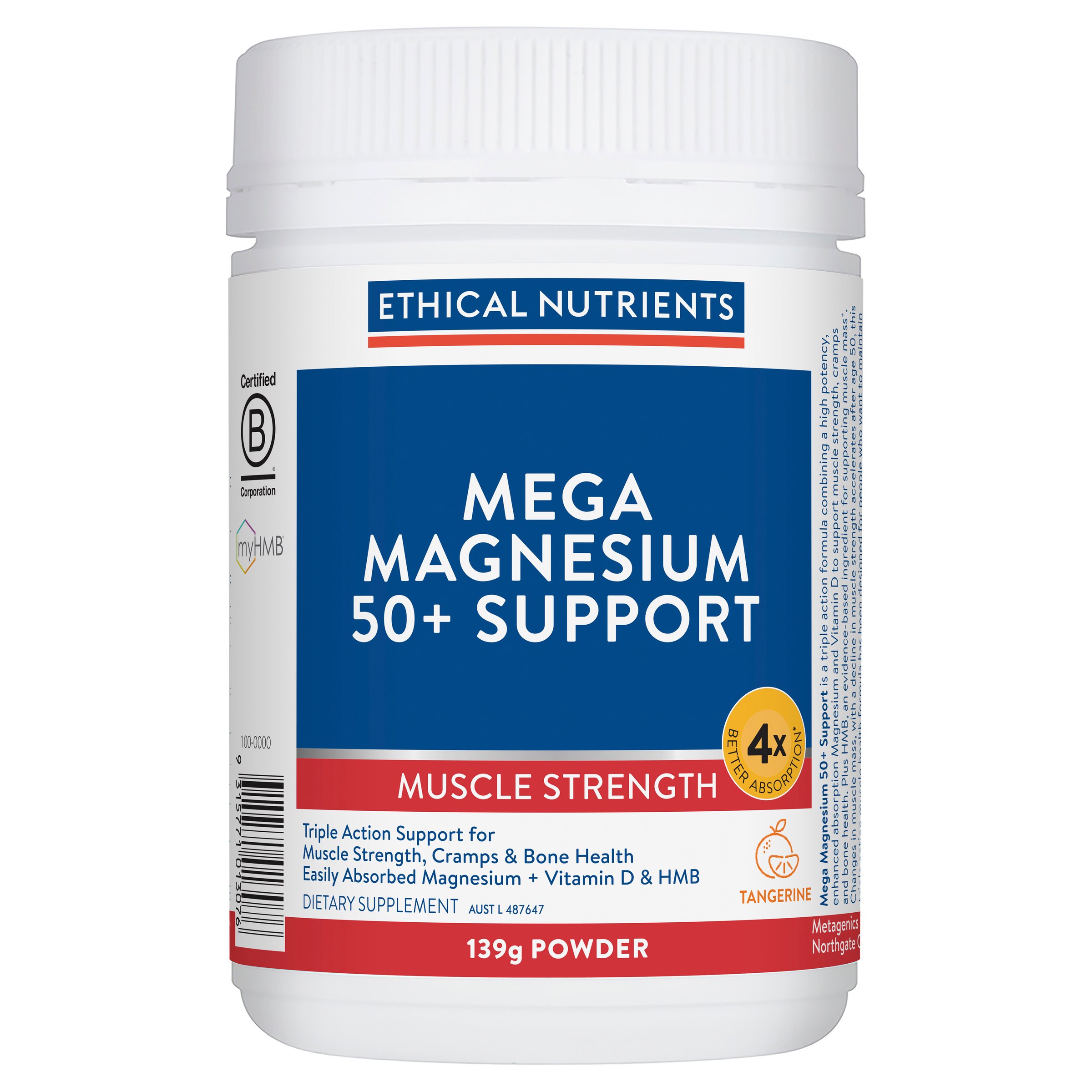 Ethical Nutrients Mega Magnesium 50+ Support 139g - Image 1