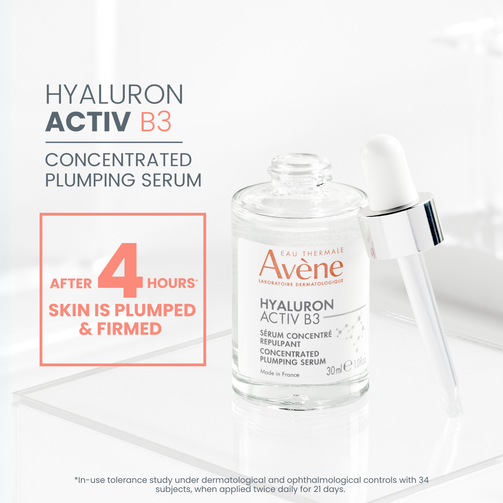 Avene Eau Thermale Hyaluron Activ B3 Concentrated Plumping Serum 30ml - Image 5