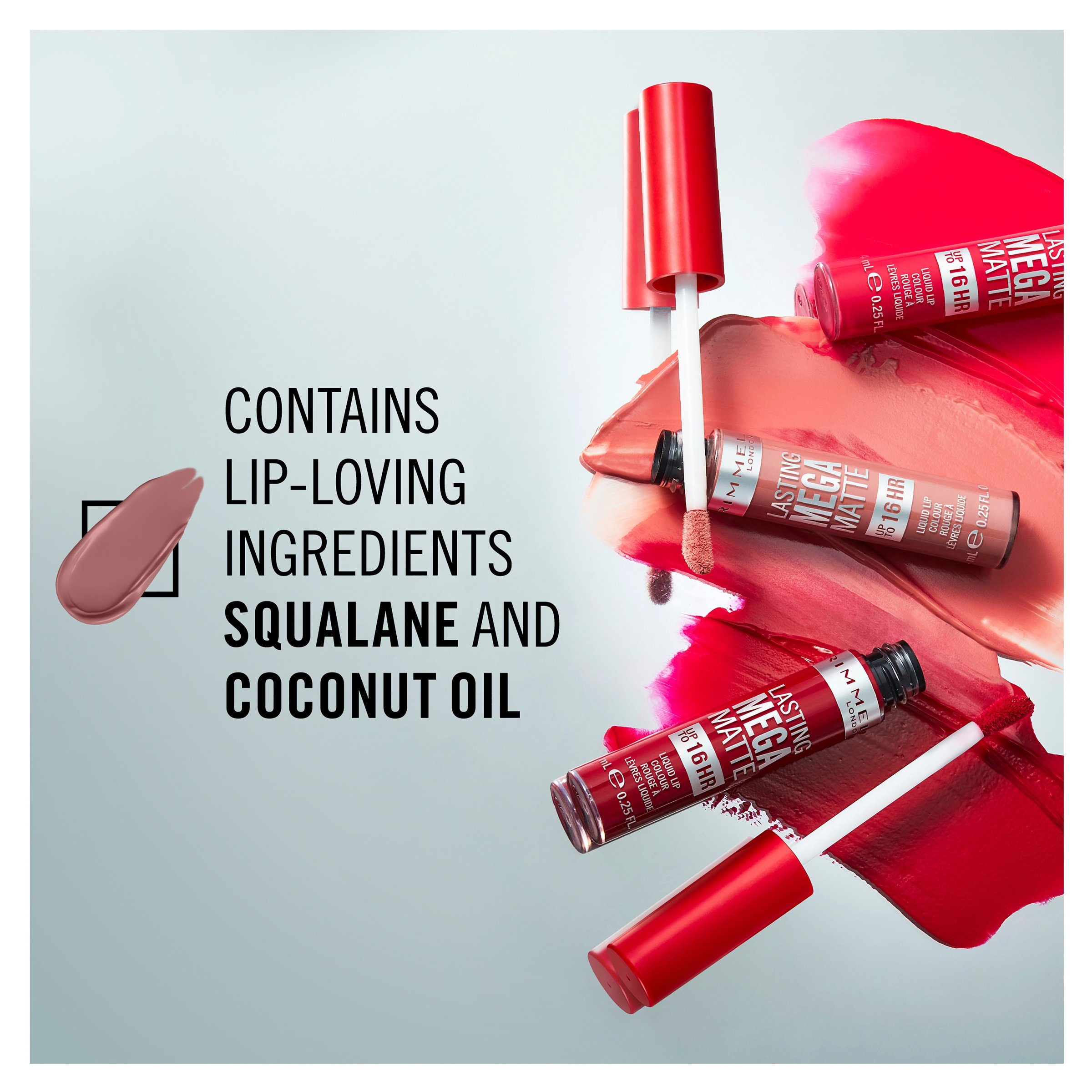 Rimmel Mega Matte Liquid Lipstick 110 Blush 7.4ml - Image 6