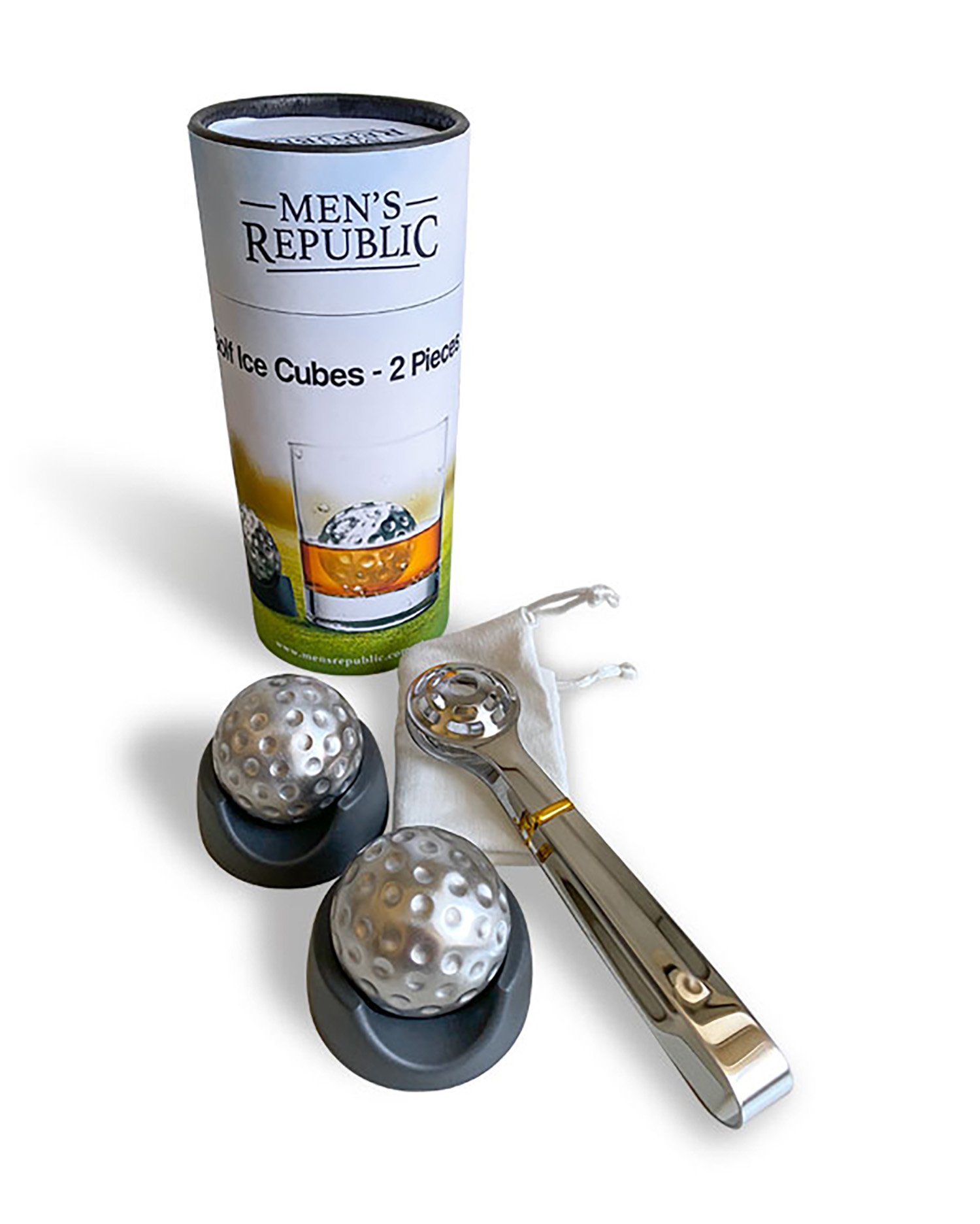 Men's Republic Golf Ball Ice Cubes Gift Set 2 piece - Image 1