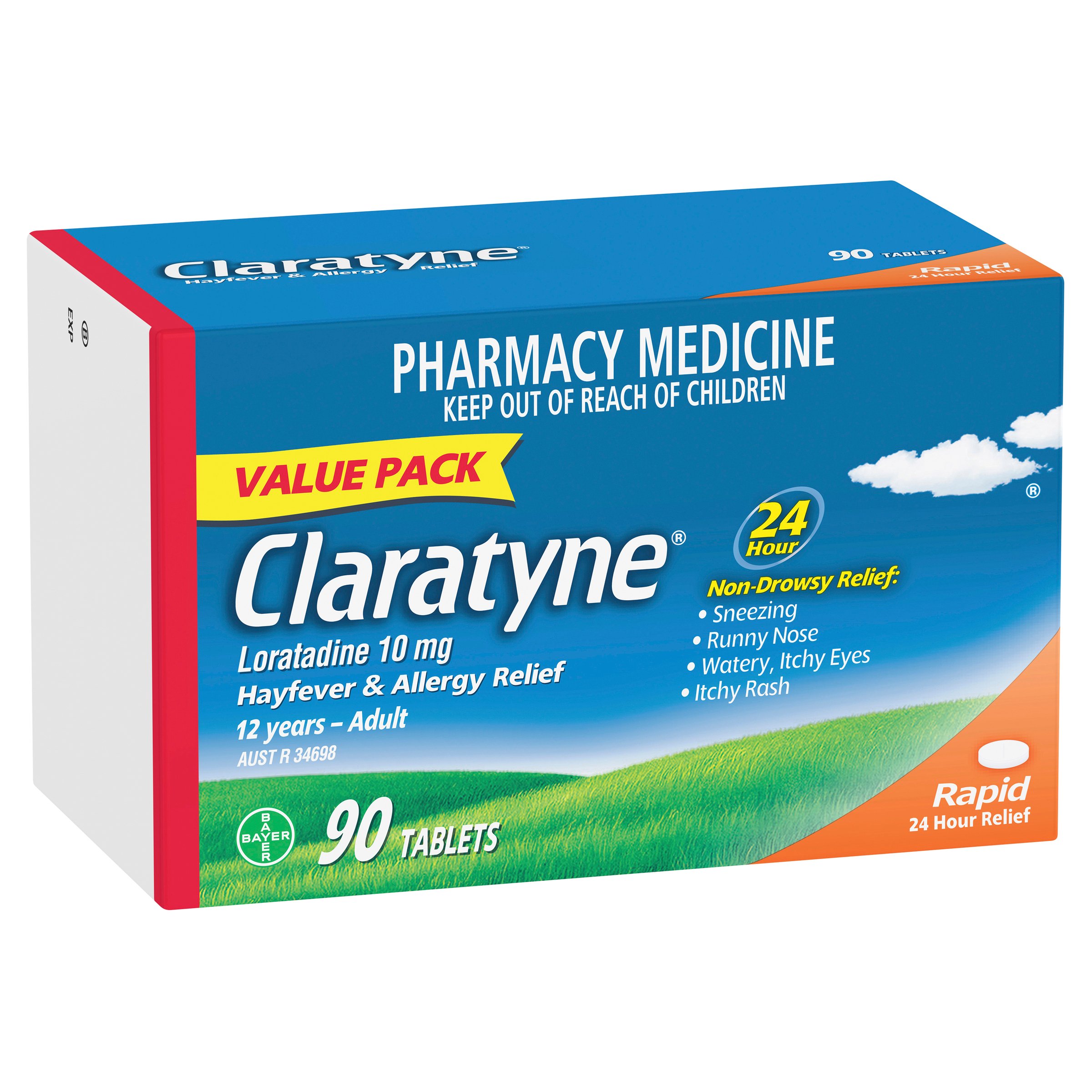 Claratyne 10mg - 90 tablets - Image 6