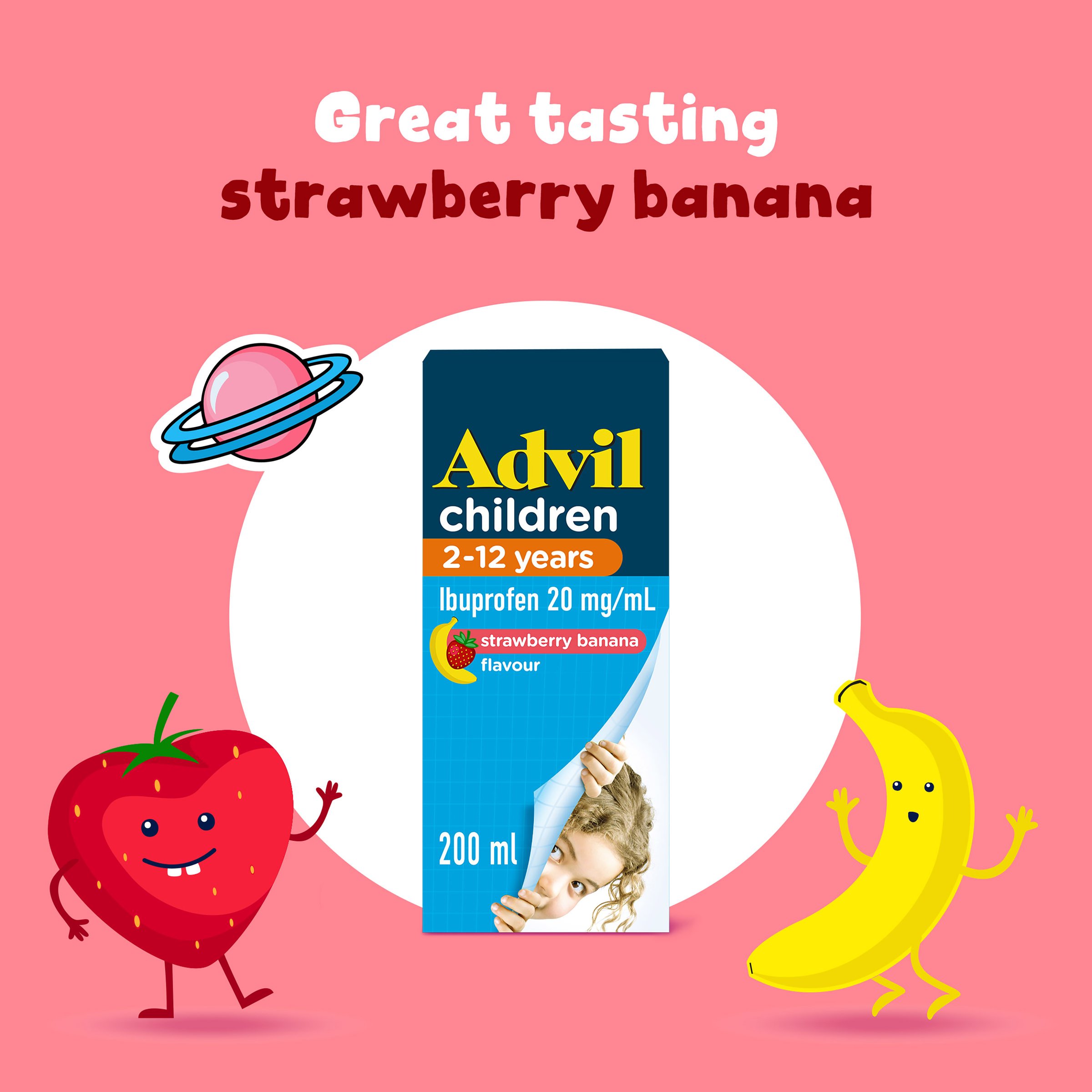 Advil Children’s Pain & Fever Relief 2yrs - 12 yrs Suspension 200ml - Image 6