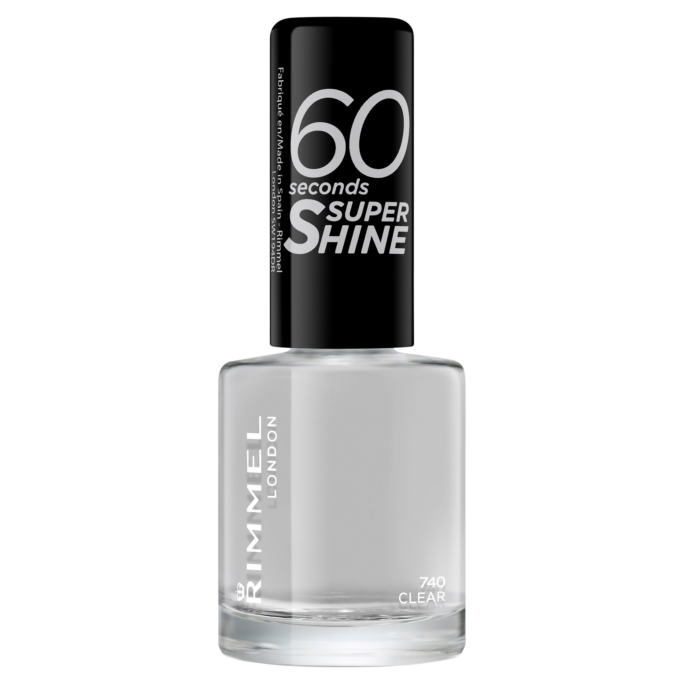 Rimmel 60 Seconds Super Shine Nail Polish 740 Clear 1 each - Image 3