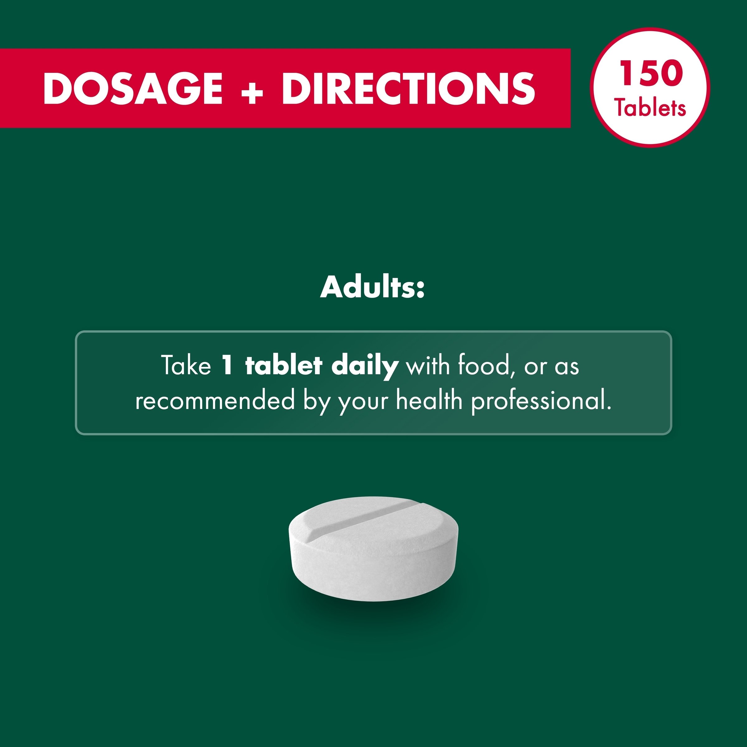 Nature's Own High Strength Magnesium 150 tablets - Image 4