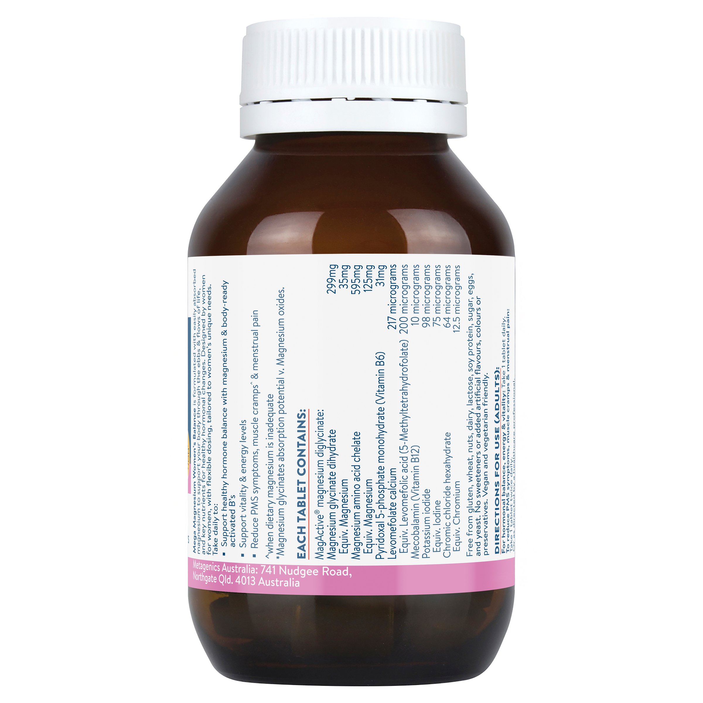 Ethical Nutrients Mega Magnesium Women’s Balance 60 tablets - Image 2