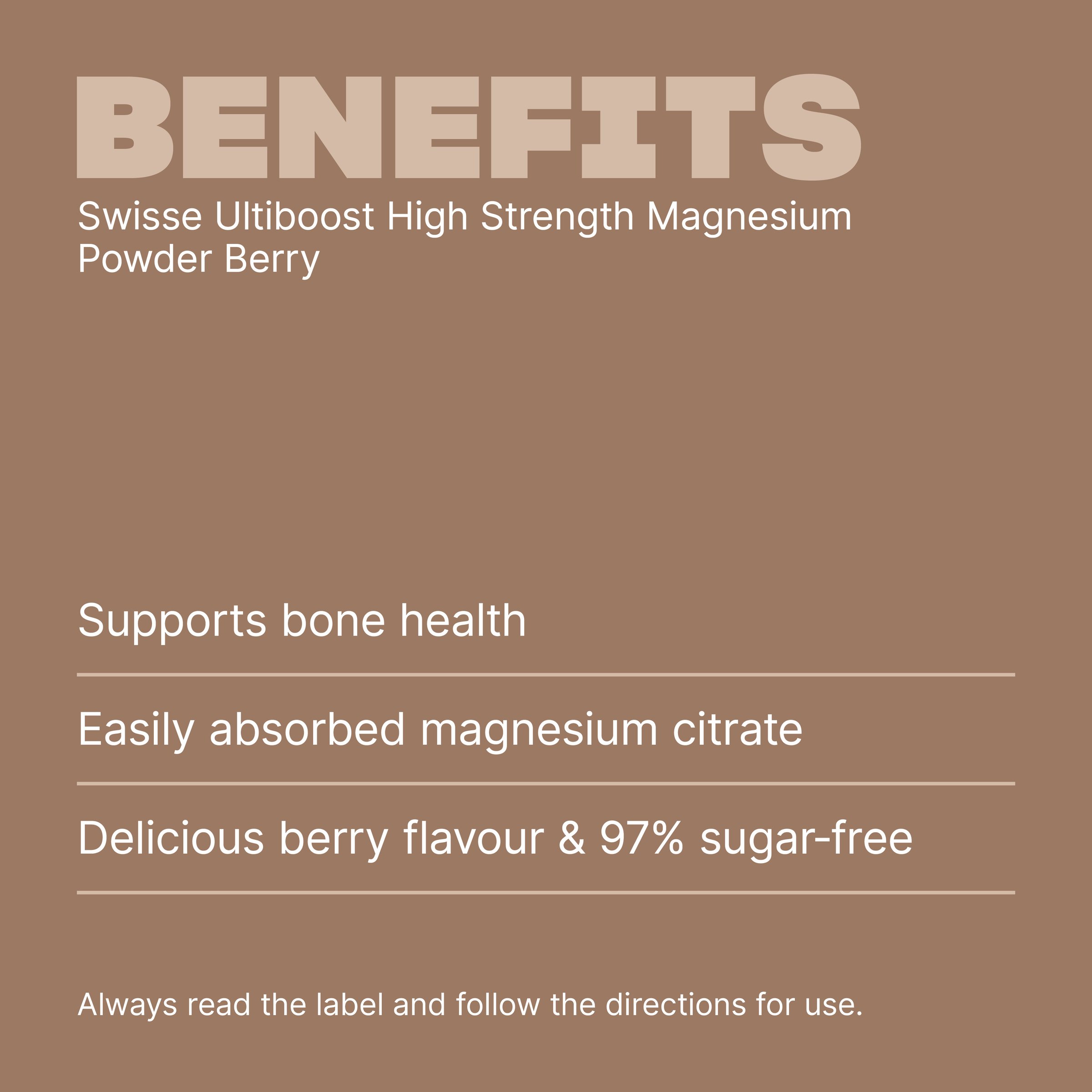 Swisse Ultiboost High Strength Magnesium Powder Berry 180g - Image 4