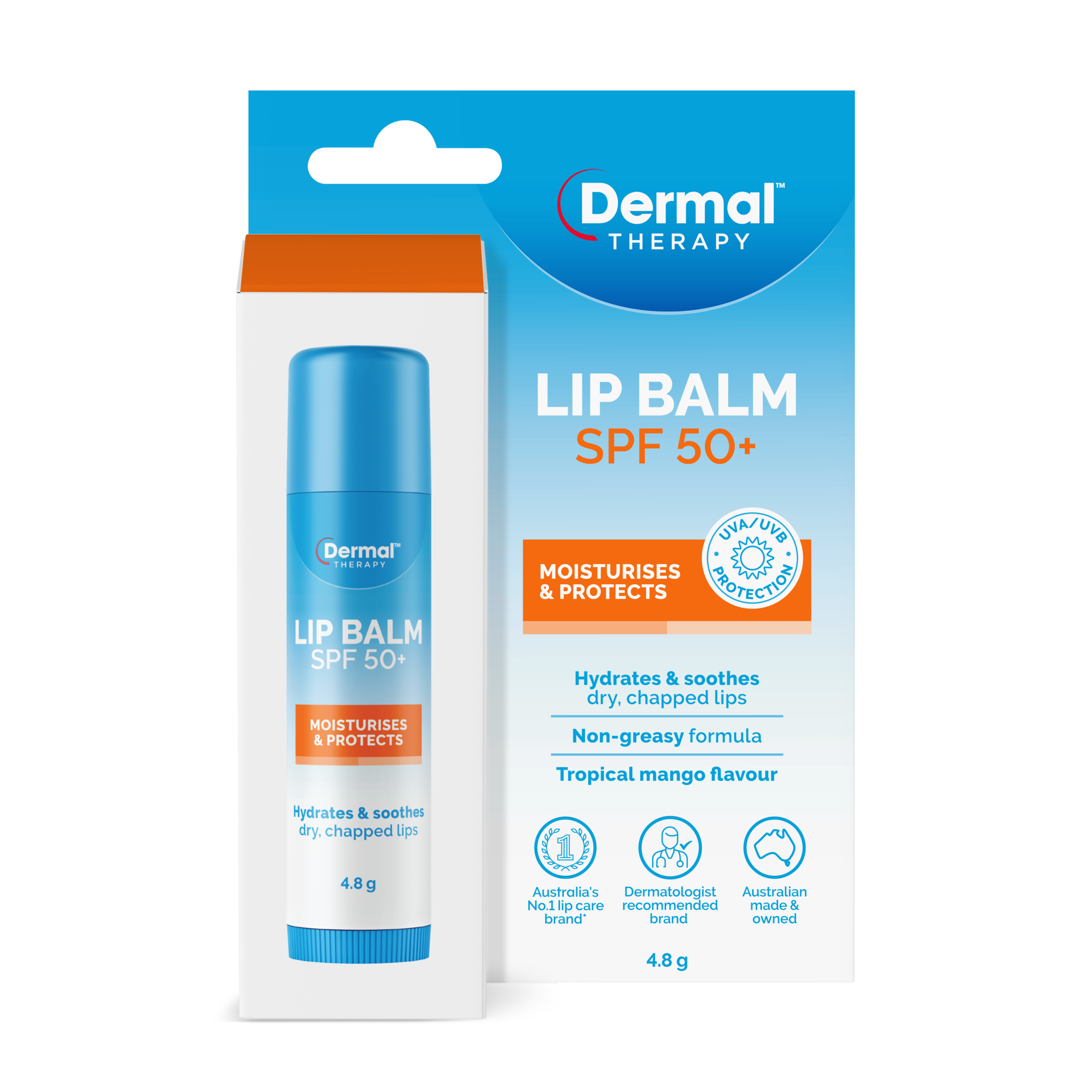 Dermal Therapy Lip Balm SPF 50+ Stick 4.8g - Image 1