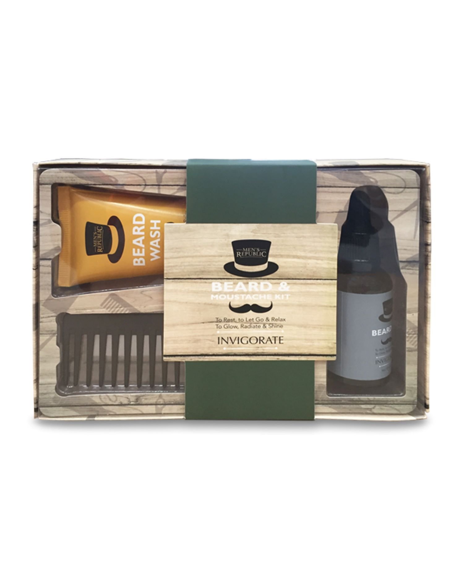 Men's Republic Grooming Kit Beard & Moustache Care 3 piece