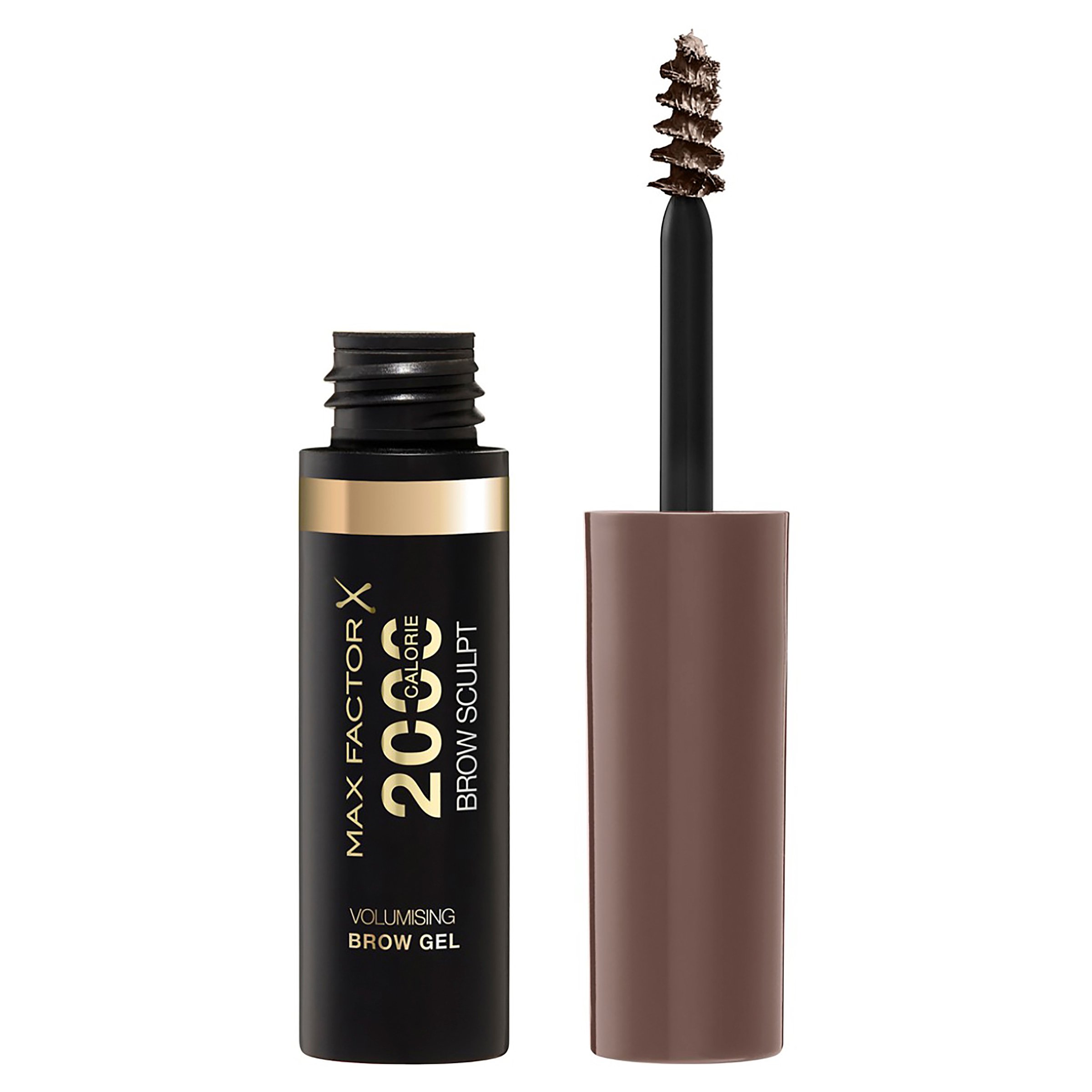 Max Factor 2000 Calorie Volumizing Brow Gel 002 Soft Brown 4.5ml - Image 1