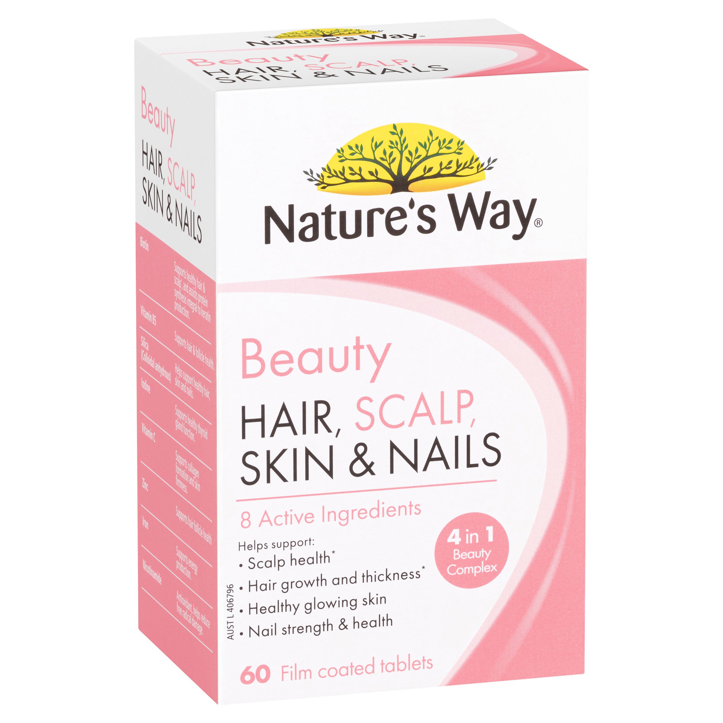 Nature's Way Beauty Hair, Scalp, Skin & Nails 60 capsules - Image 9