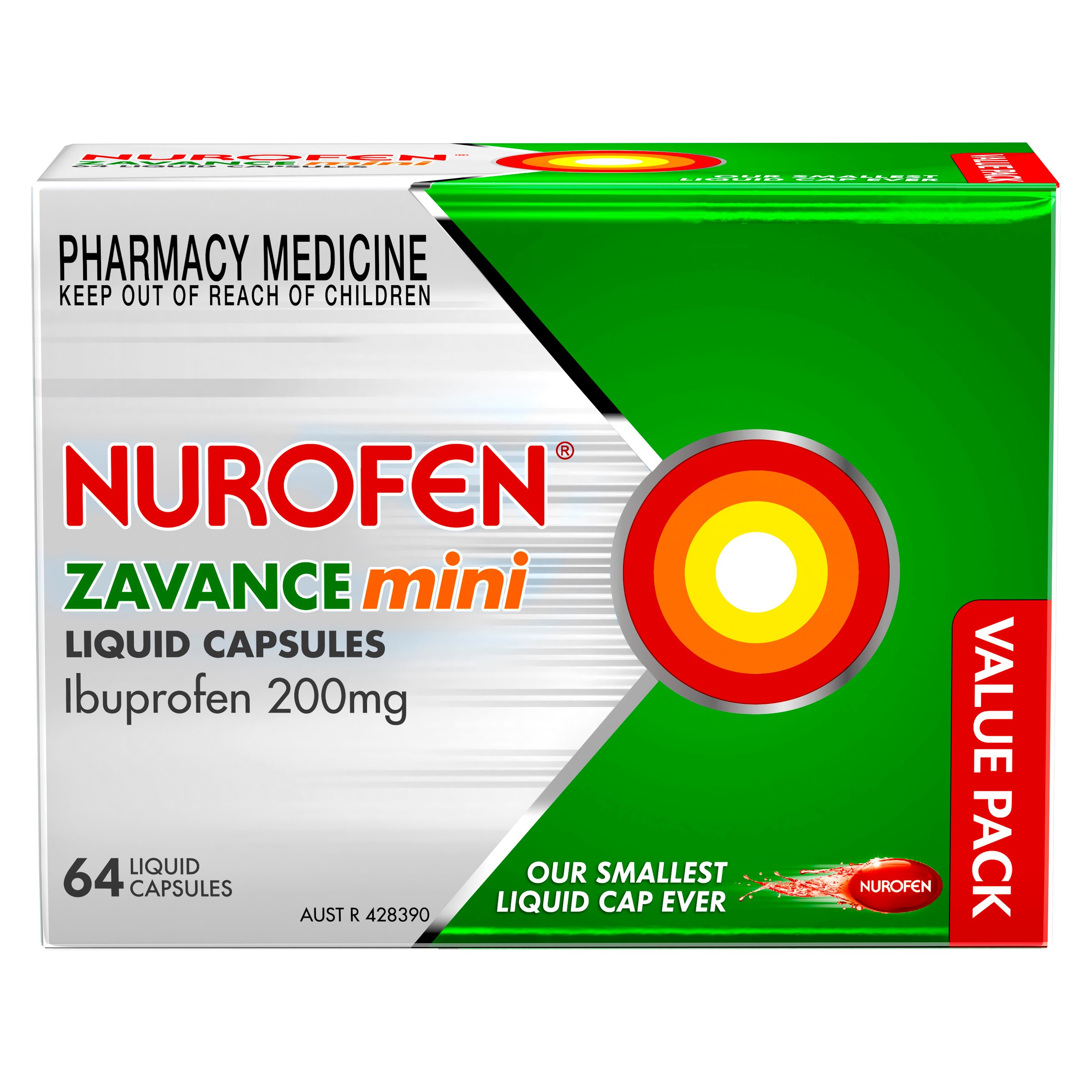 Nurofen Zavance Mini 64 liquid capsules - Image 6