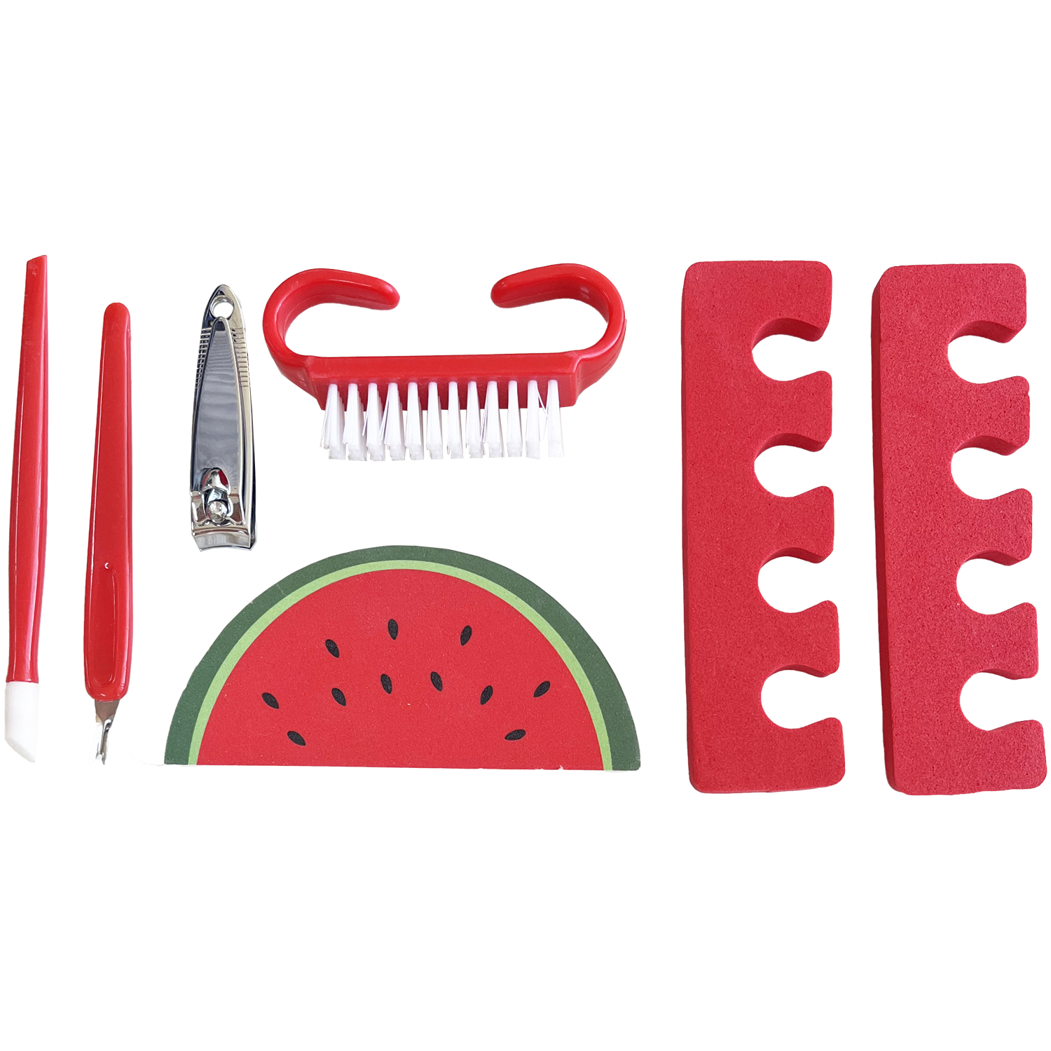 Wicked Sista Fruit Pedicure Set Watermelon 7 piece - Image 2