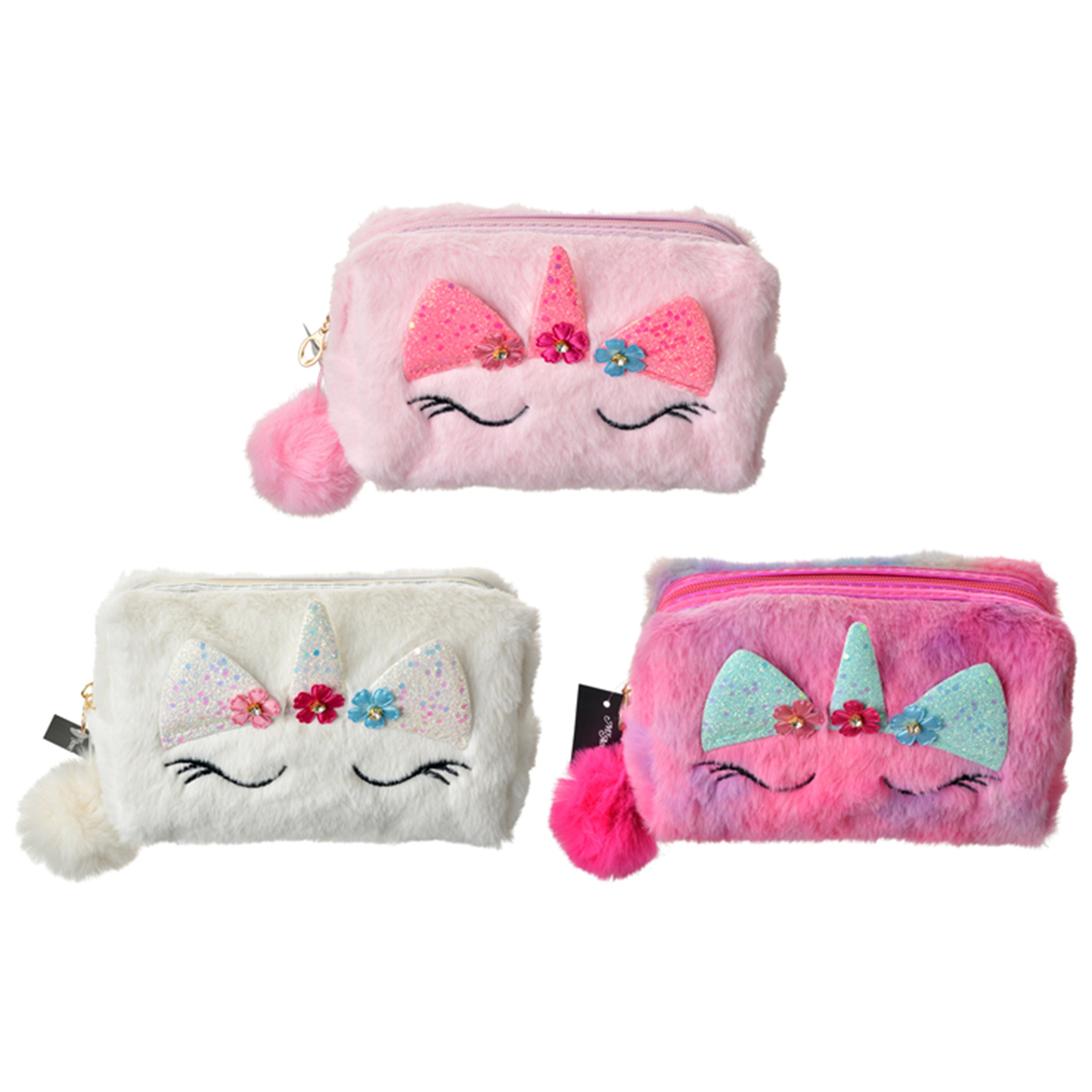 GFA Cosmetics Bag Fluffy Unicorn 1 each