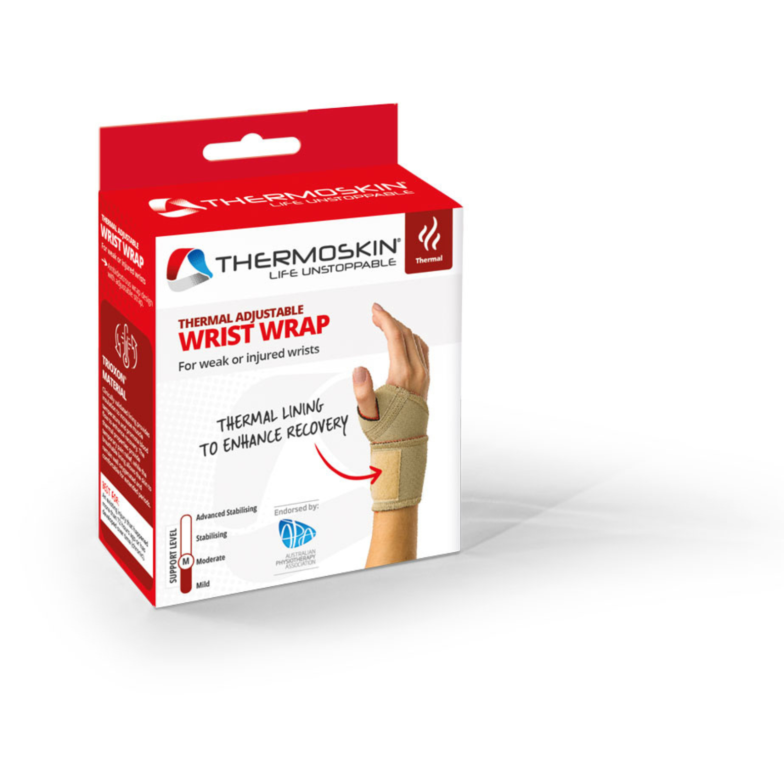 Thermoskin Wrist Wrap Universal Therapy + Support Trioxon (86226) Large/Extra Large 1 each - Image 1