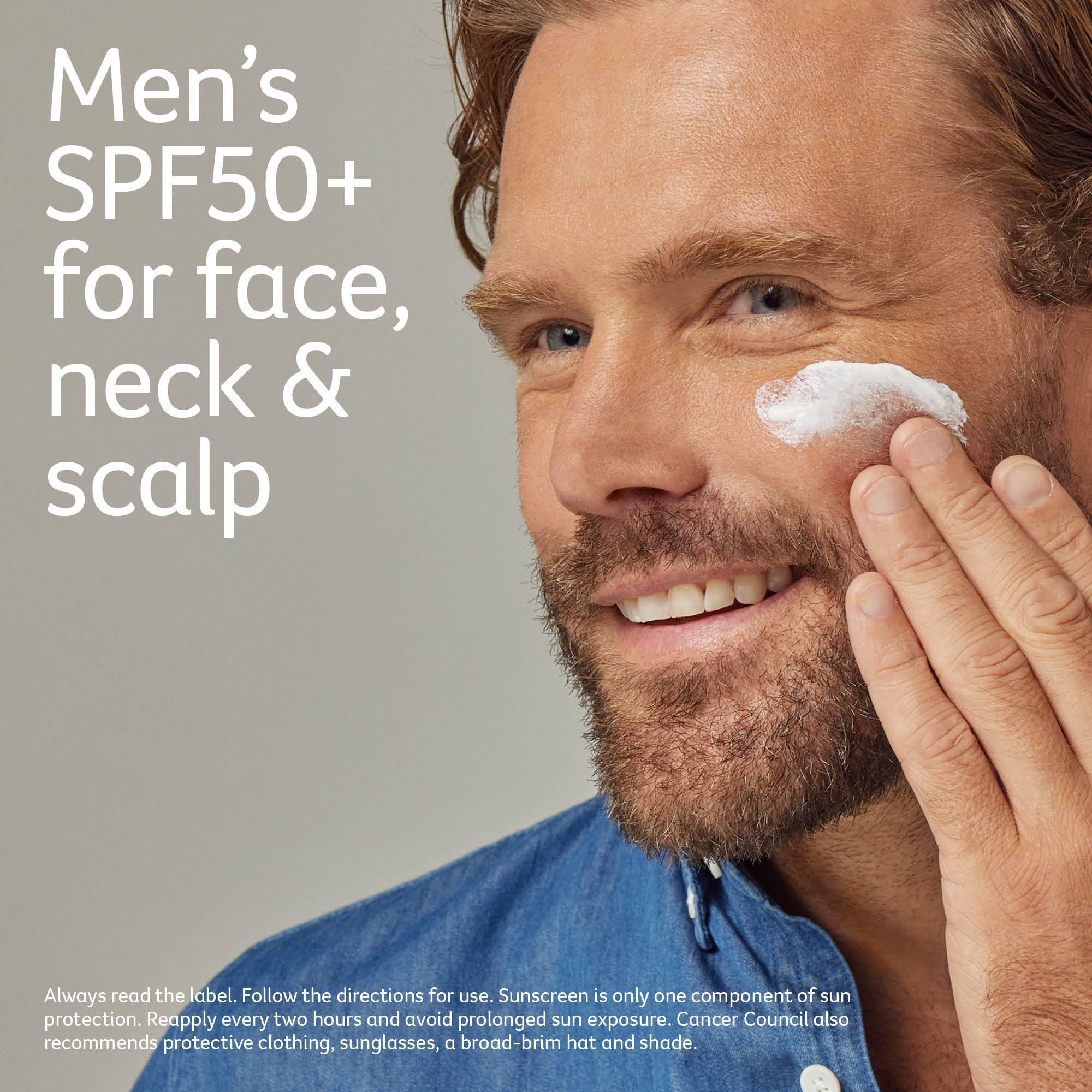 Cancer Council Hydrating Sunscreen For Men SPF50 + 100ml - Image 3