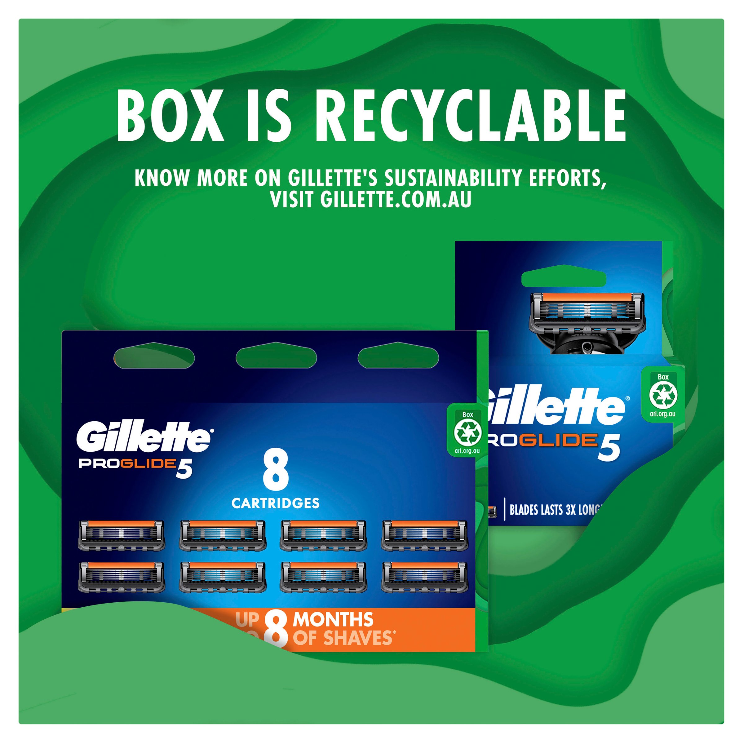 Gillette Fusion Proglide Razor Handle + Blade Refill 2 pack - Image 6