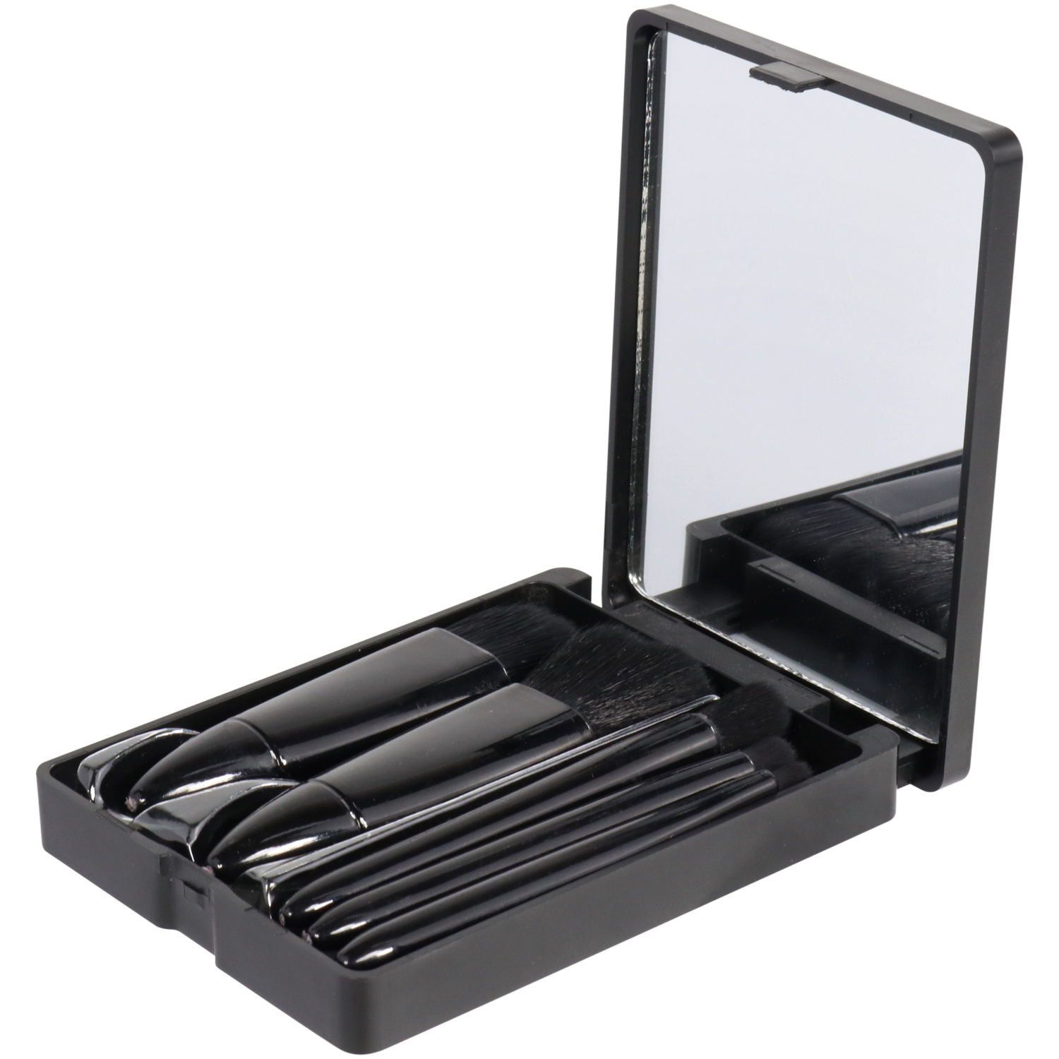 Wicked Sista Makeup Brush Set With Mirror Black 1 each