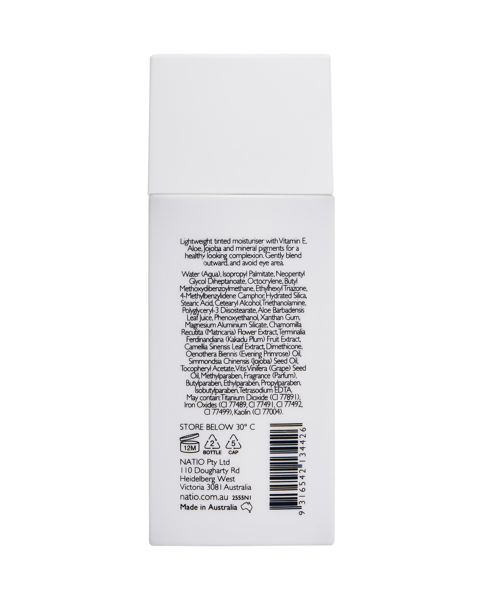 Natio Tinted Moisturiser SPF50+ Tan 50ml - Image 2
