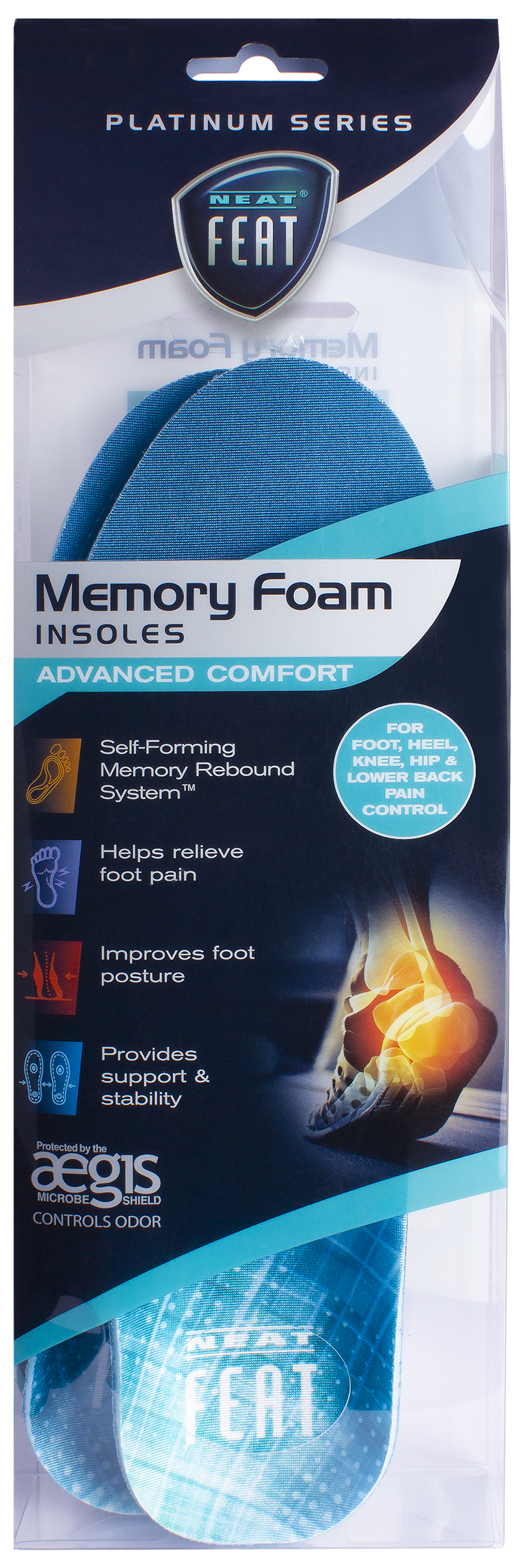 Neat Feat Advanced Memory Foam Insoles Women 1 pair