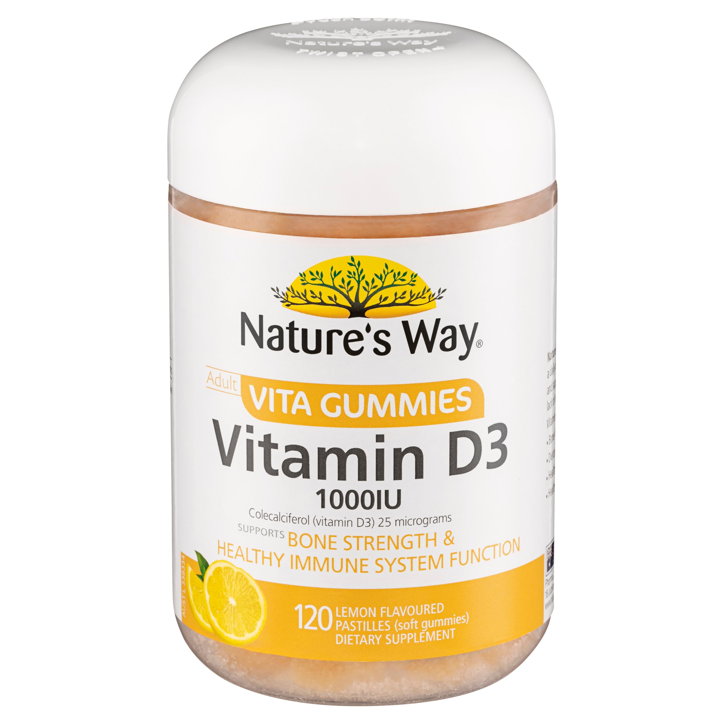 Nature's Way Adult Vita Gummies Vitamin D3 1000IU 120 pastilles - Image 5
