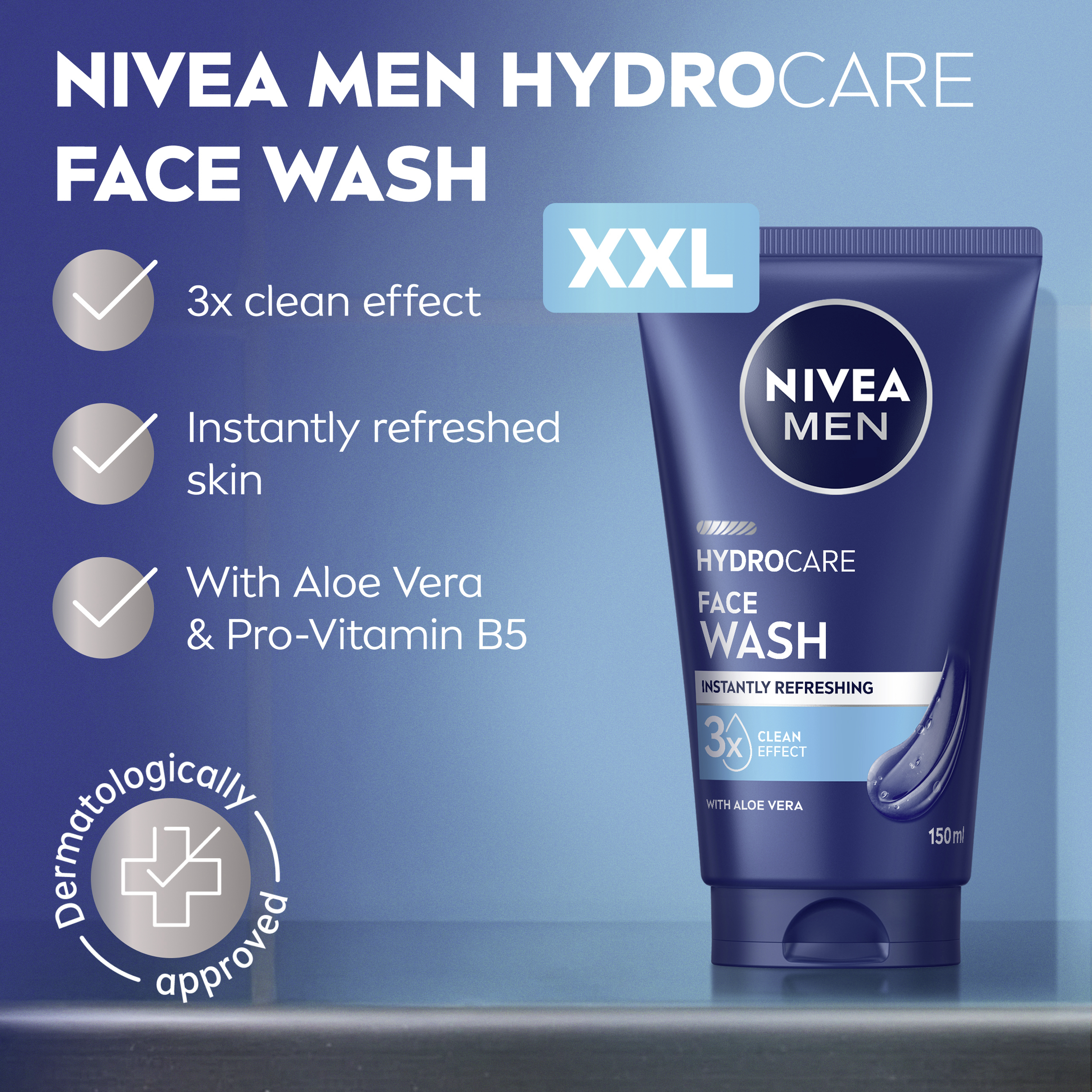 Nivea Men Hydrocare Wash Gel 150ml - Image 5