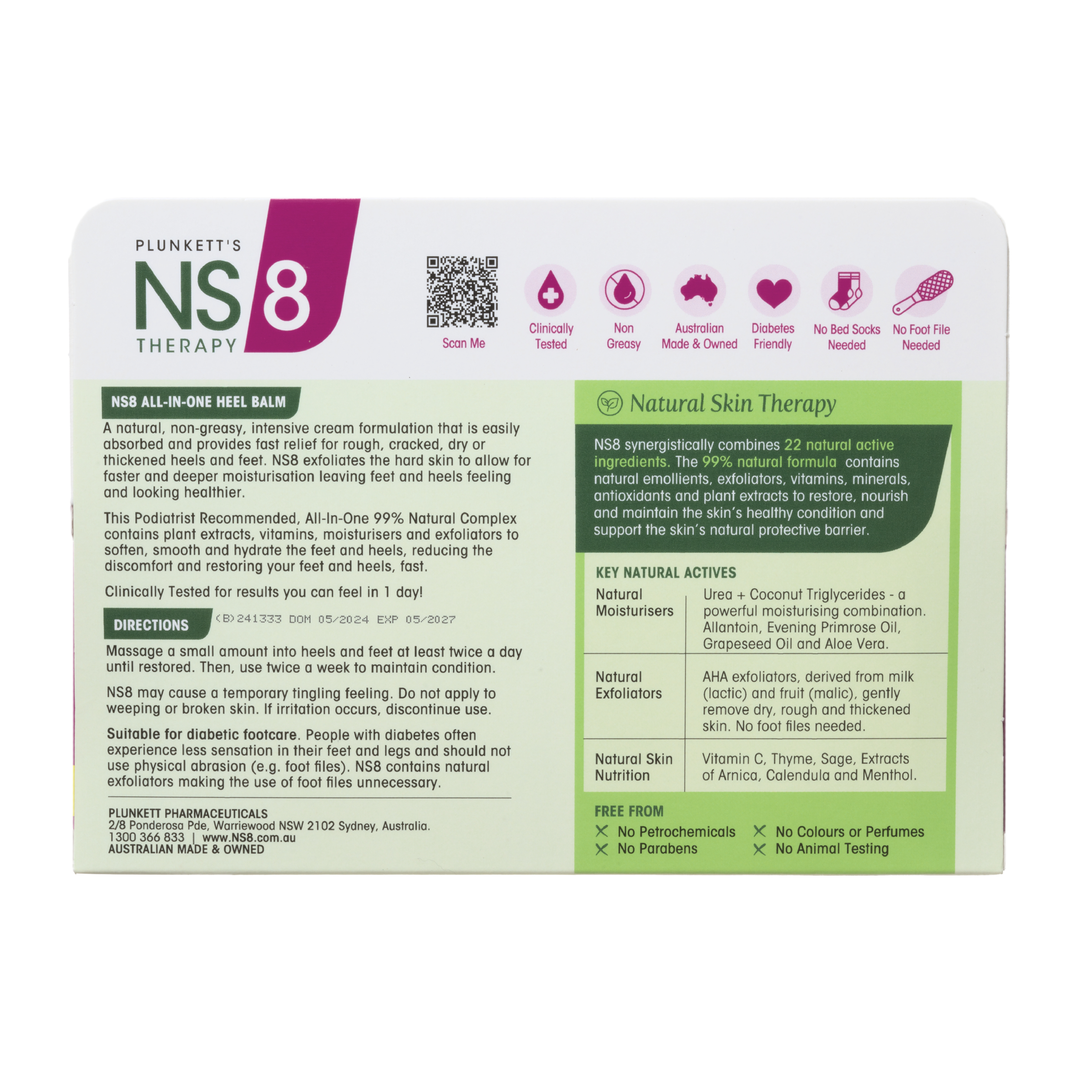 Plunkett's NS8 Heel Balm Complex 125ml - Image 2