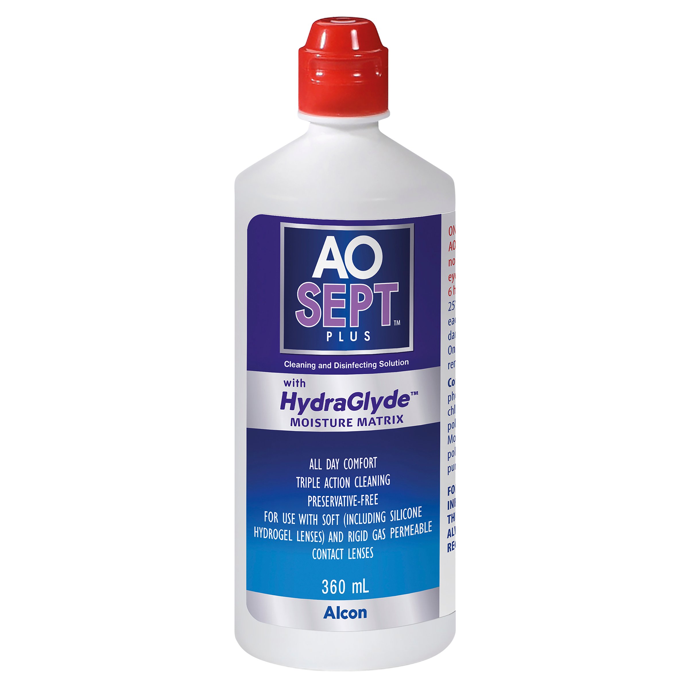 Aosept Plus Hydraglyde Twin 360ml - 2 pack - Image 4