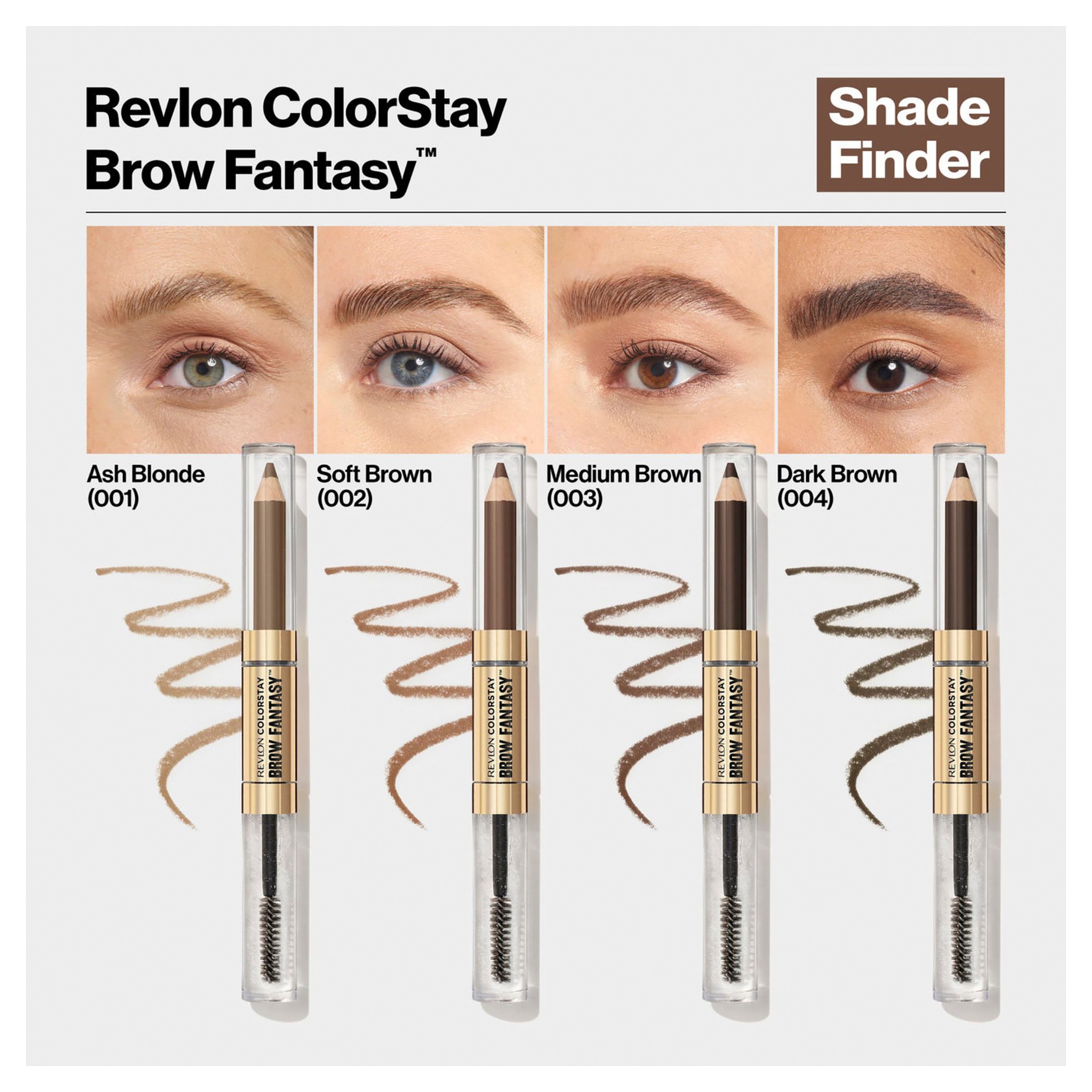 Revlon ColorStay Brow Fantasy Pencil & Gel Medium Brown 1 each - Image 6