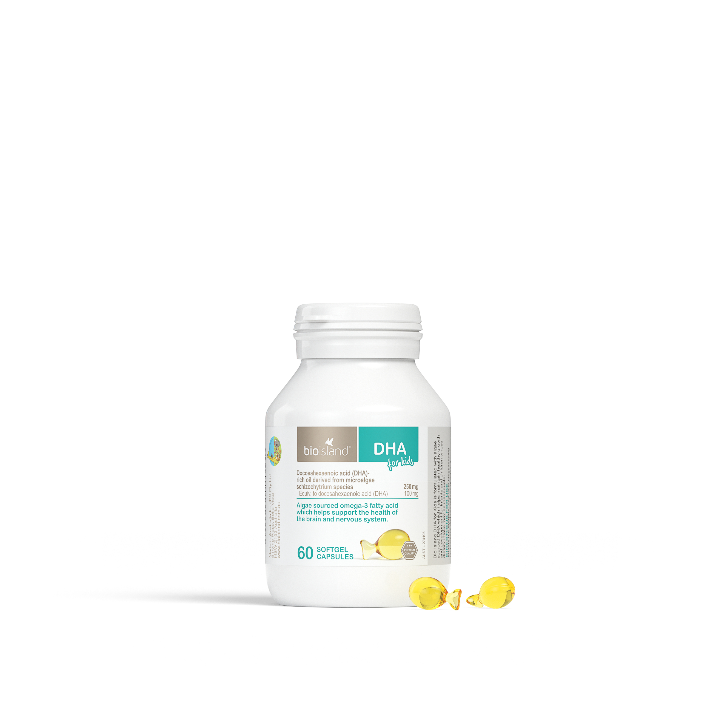 Bio Island DHA For Kids 60 soft gel capsules - Image 4