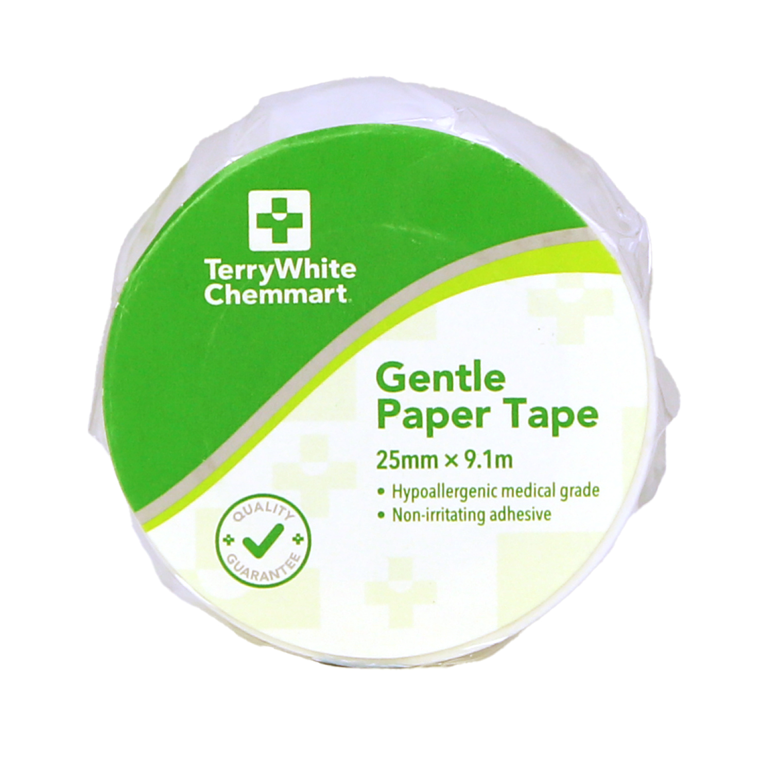 TerryWhite Chemmart Gentle Paper Tape 25Mm X 9.1M - 1 roll