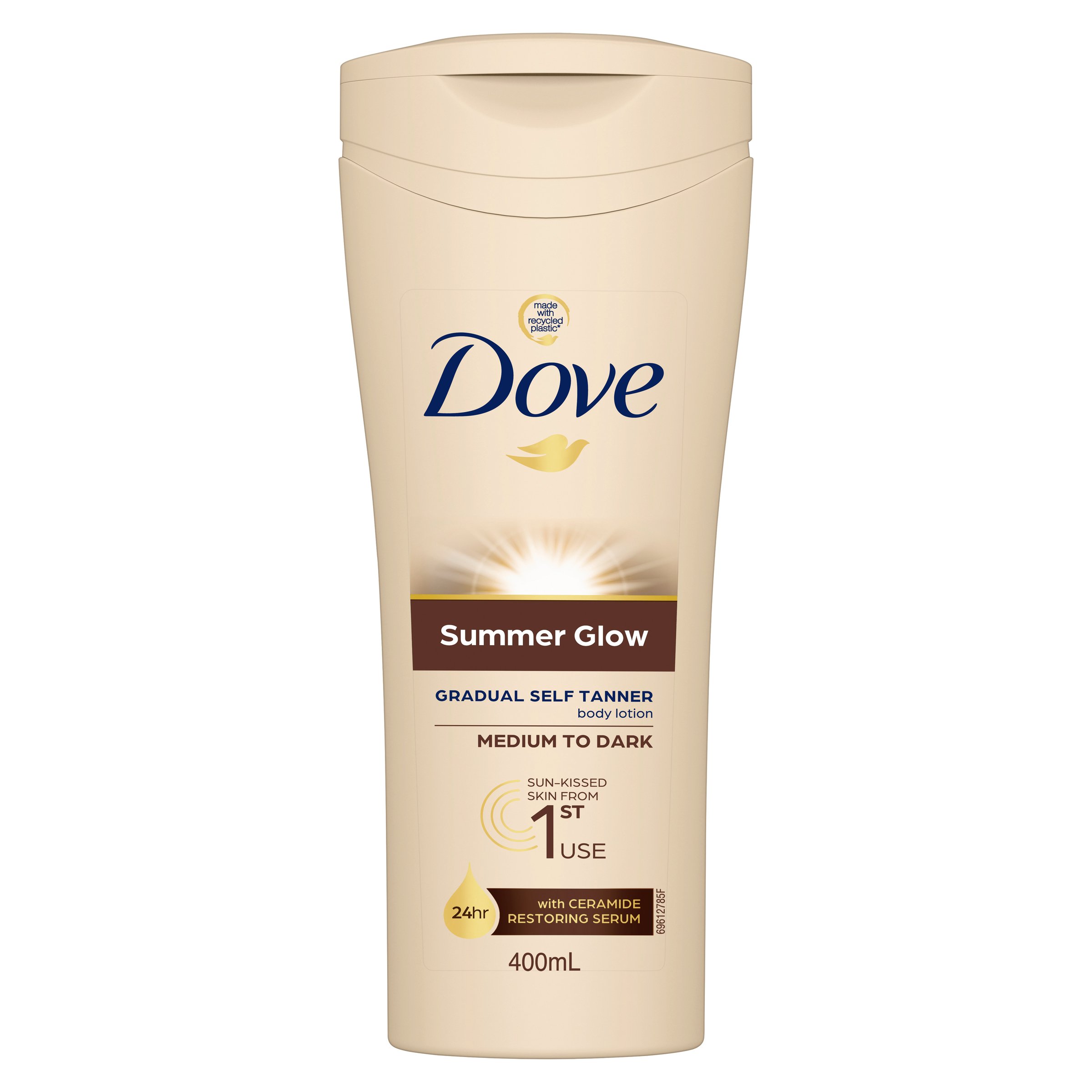 Dove Summer Glow Body Lotion Dark Skin 400ml - Image 1