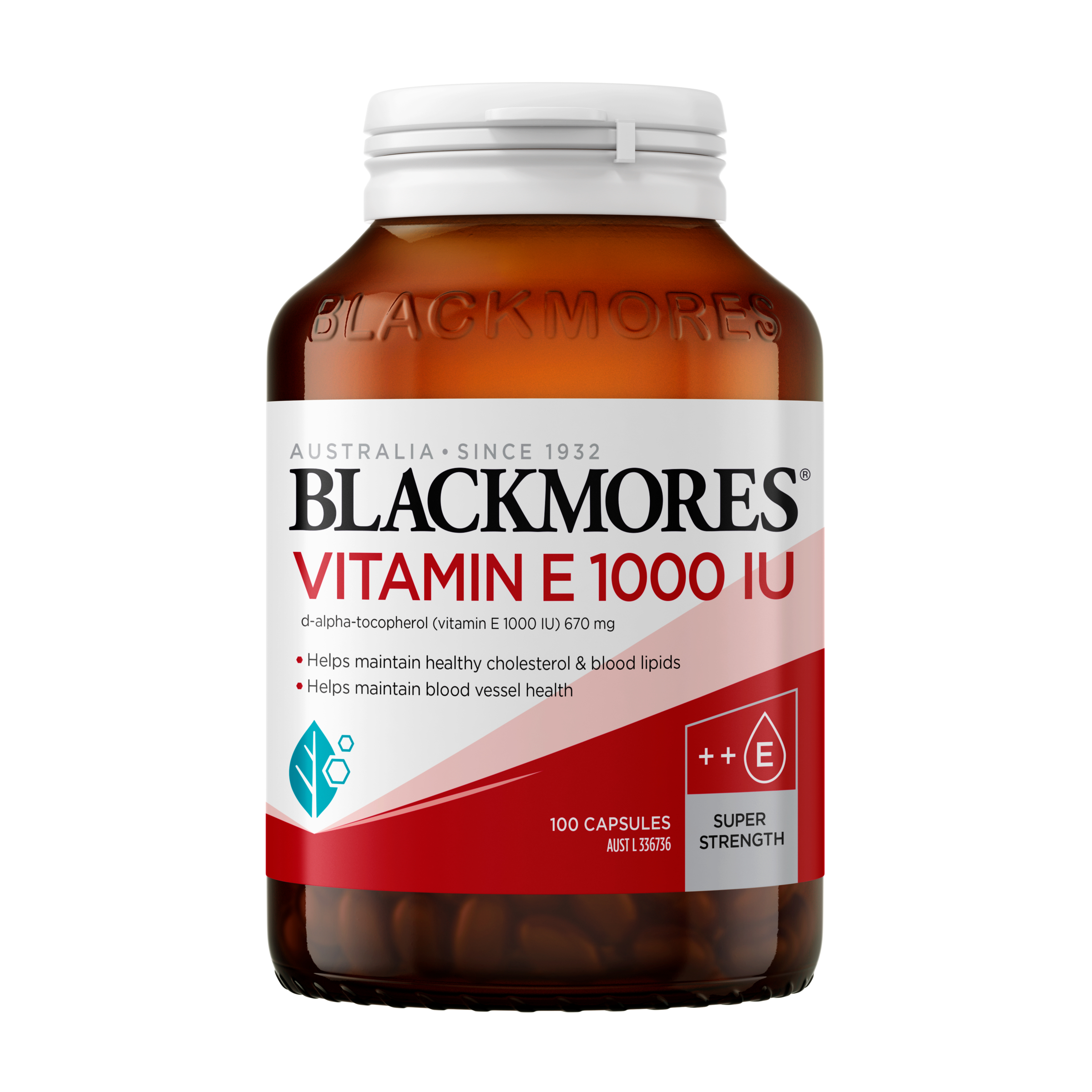 Blackmores Vitamin E 1000IU - 100 capsules - Image 1
