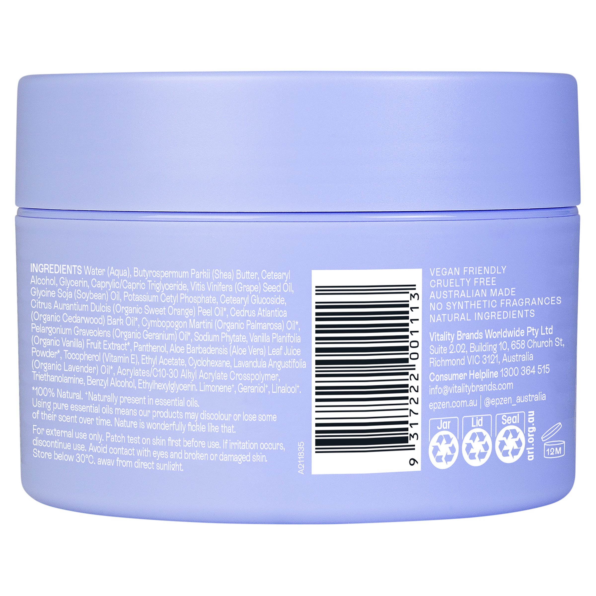 Epzen Unwind Shower Balm 200ml - Image 3