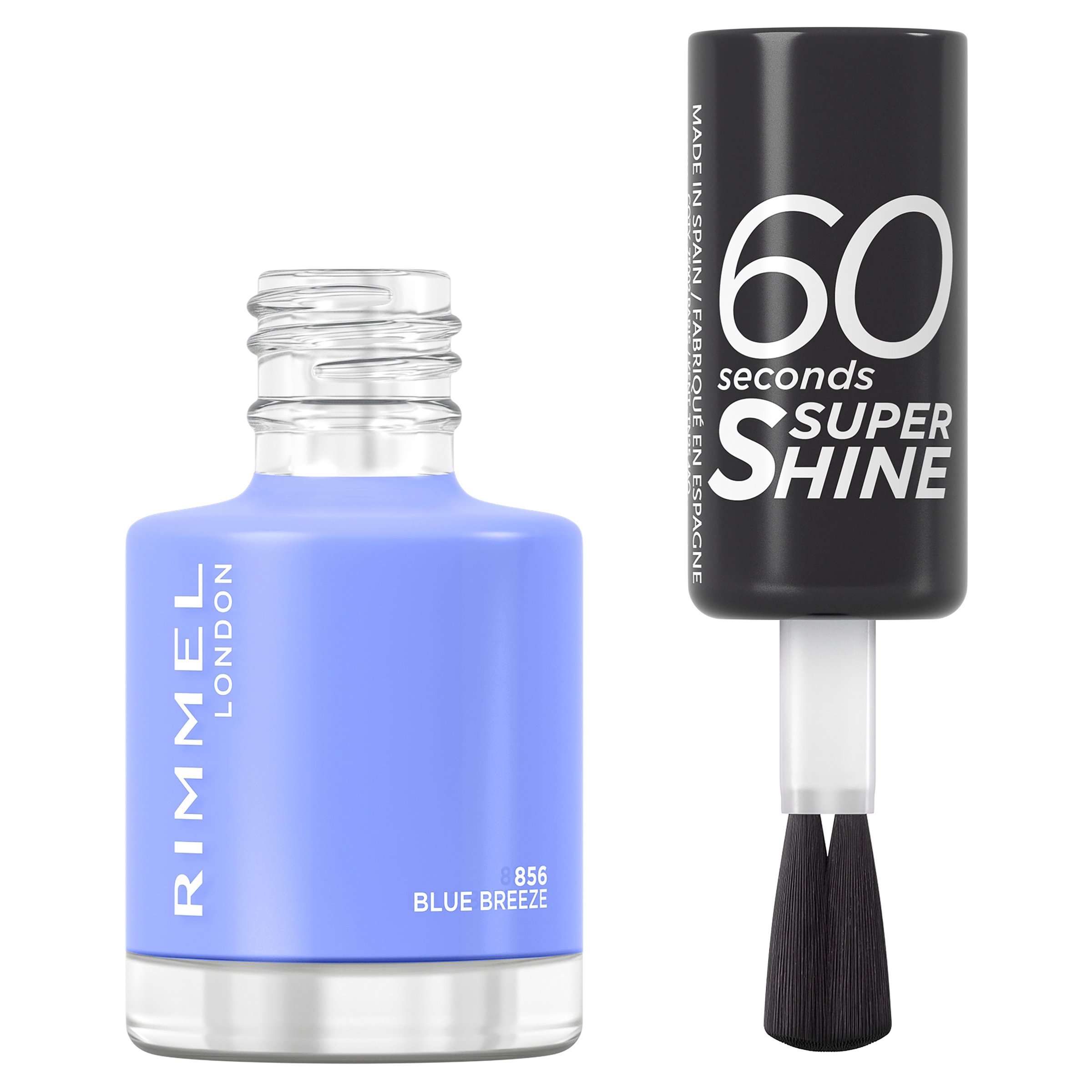Rimmel 60 Seconds Super Shine Nail Polish #856 Blue Breeze 1 each - Image 2