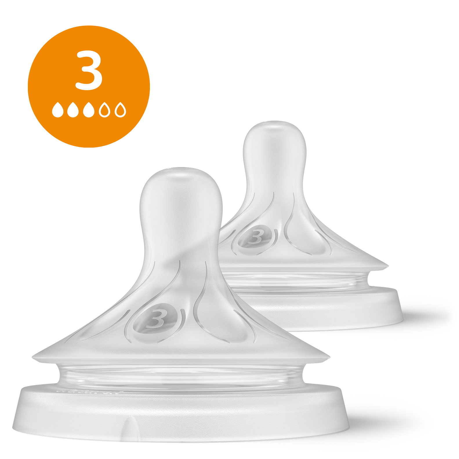 Avent Natural Response Teats 1 Month+ Flow 3 - 2 packs - Image 3