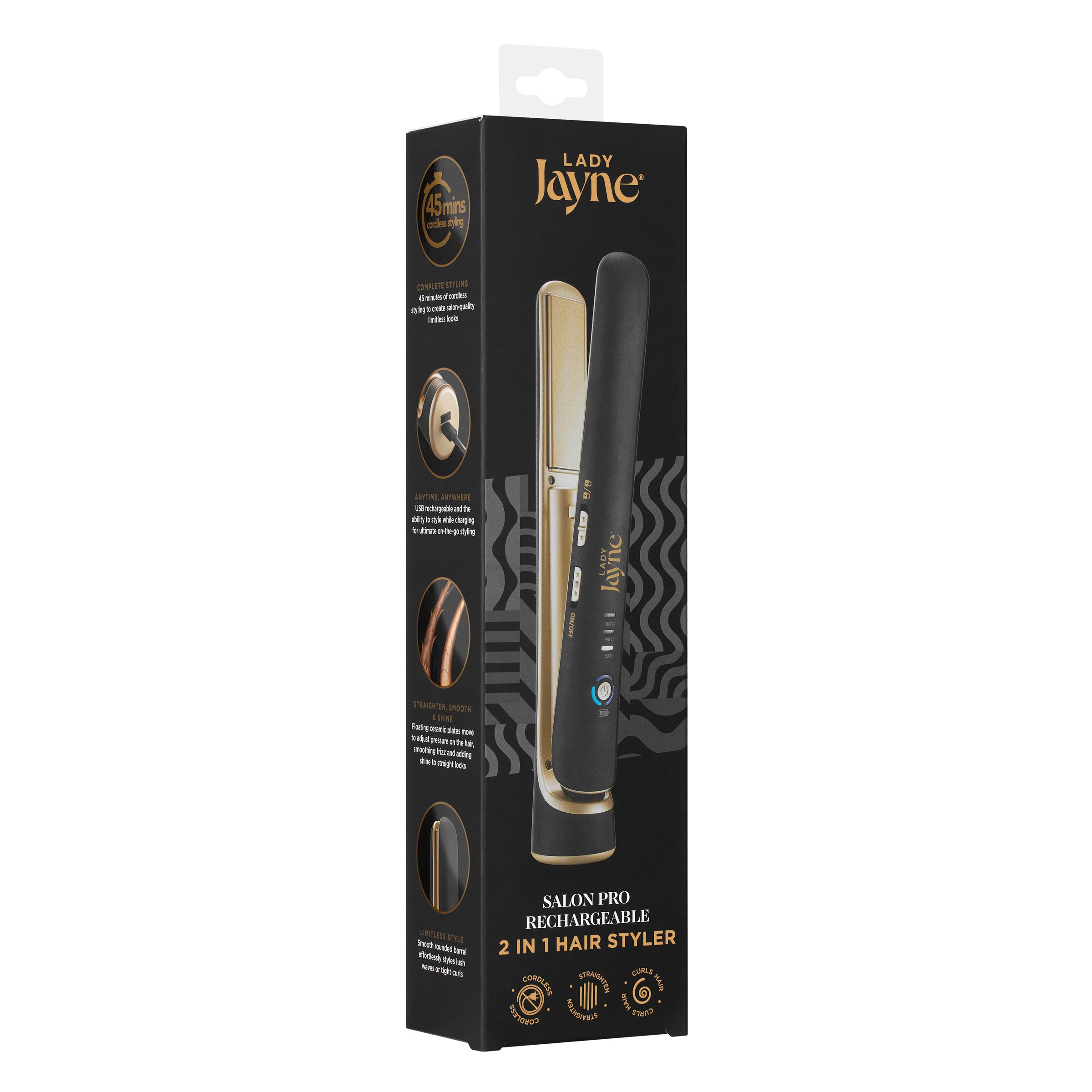 Lady Jayne Salon Pro 2 In 1 Styler 1 each - Image 8