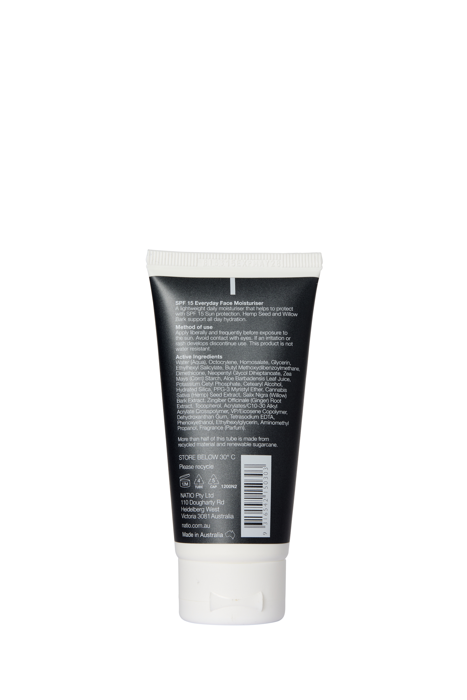 Natio Men SPF 15 Everyday Face Moisturiser 50g - Image 2