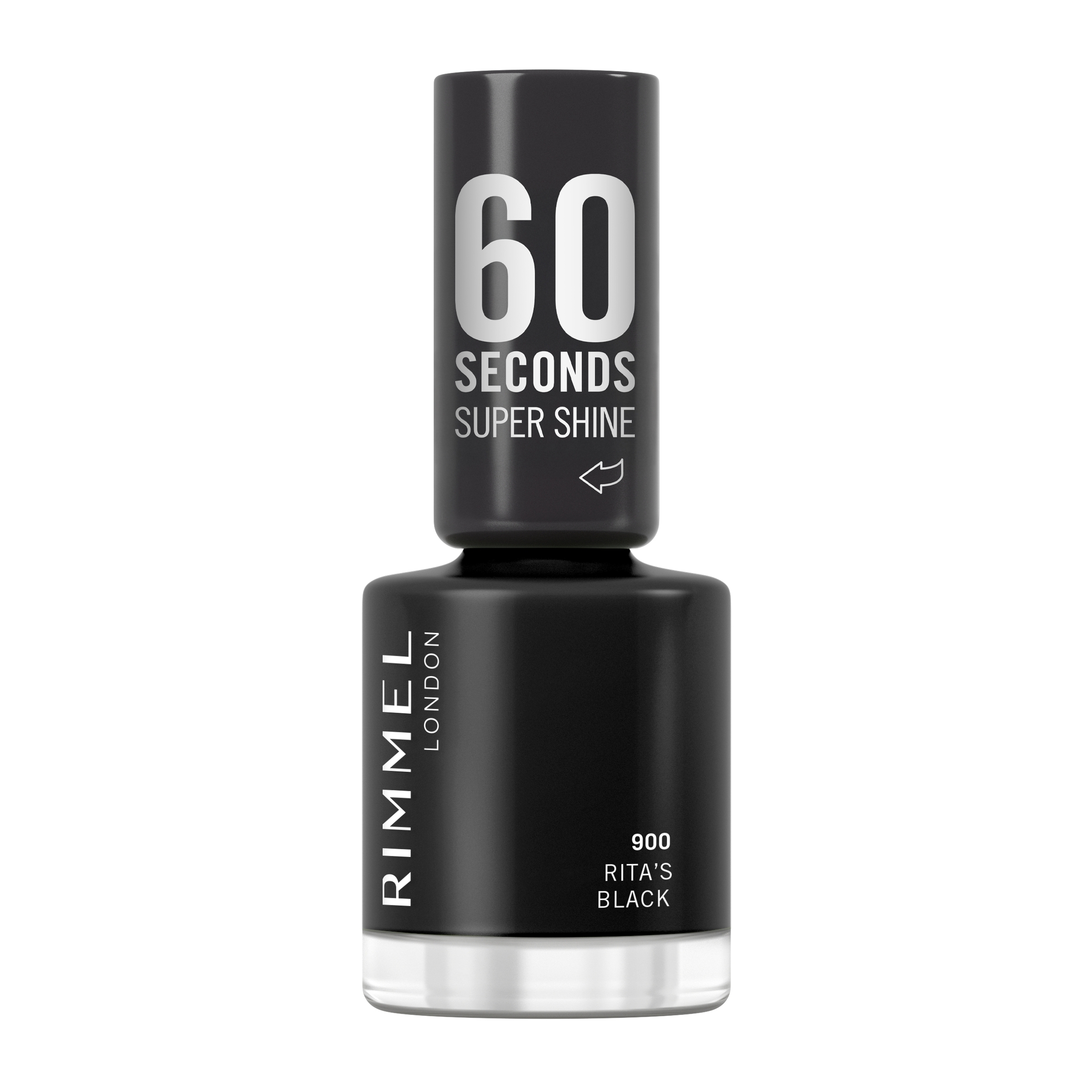 Rimmel 60 Seconds Nail Polish 900 Rita's Black 1 each