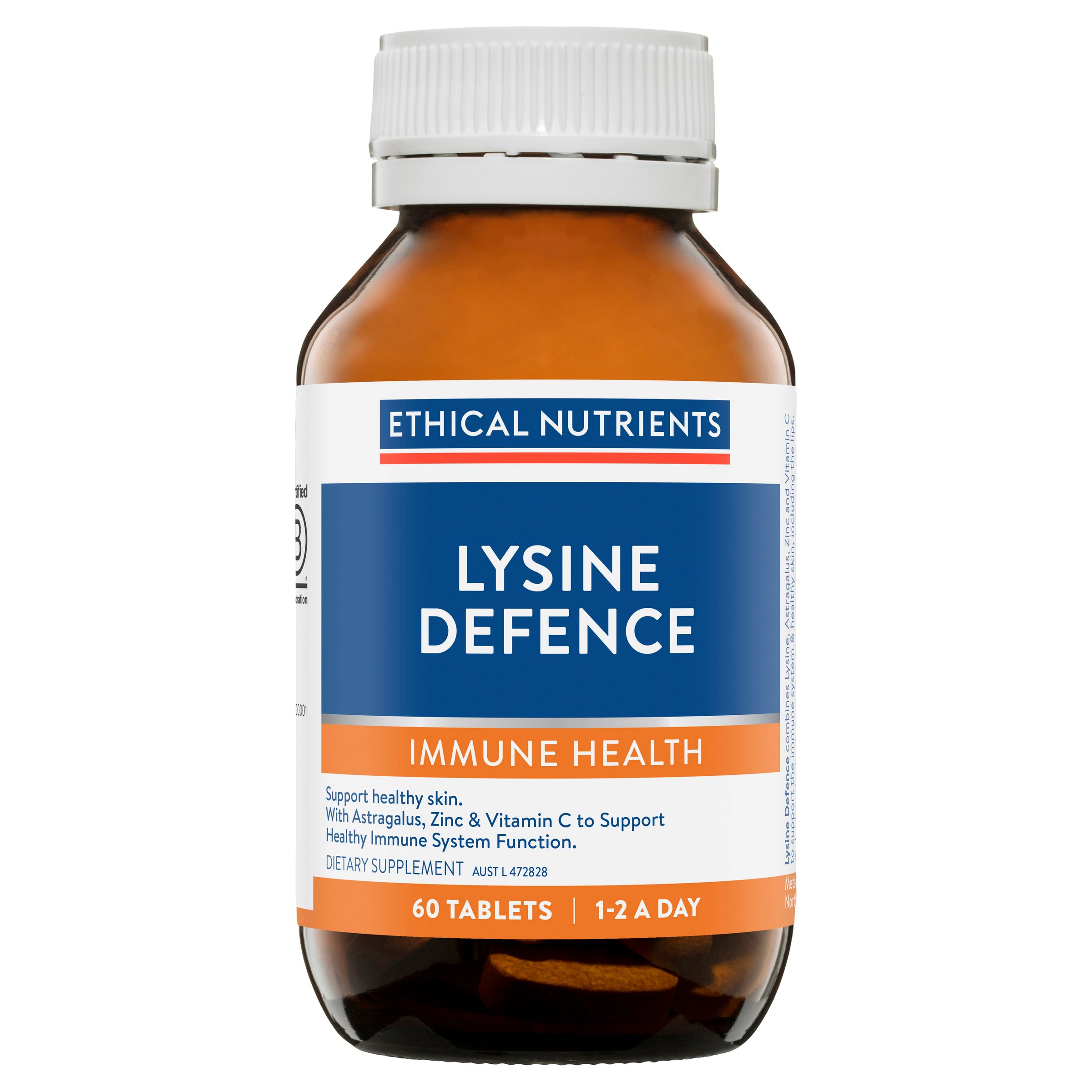 Ethical Nutrients Lysine Defence 60 tablets - Image 1