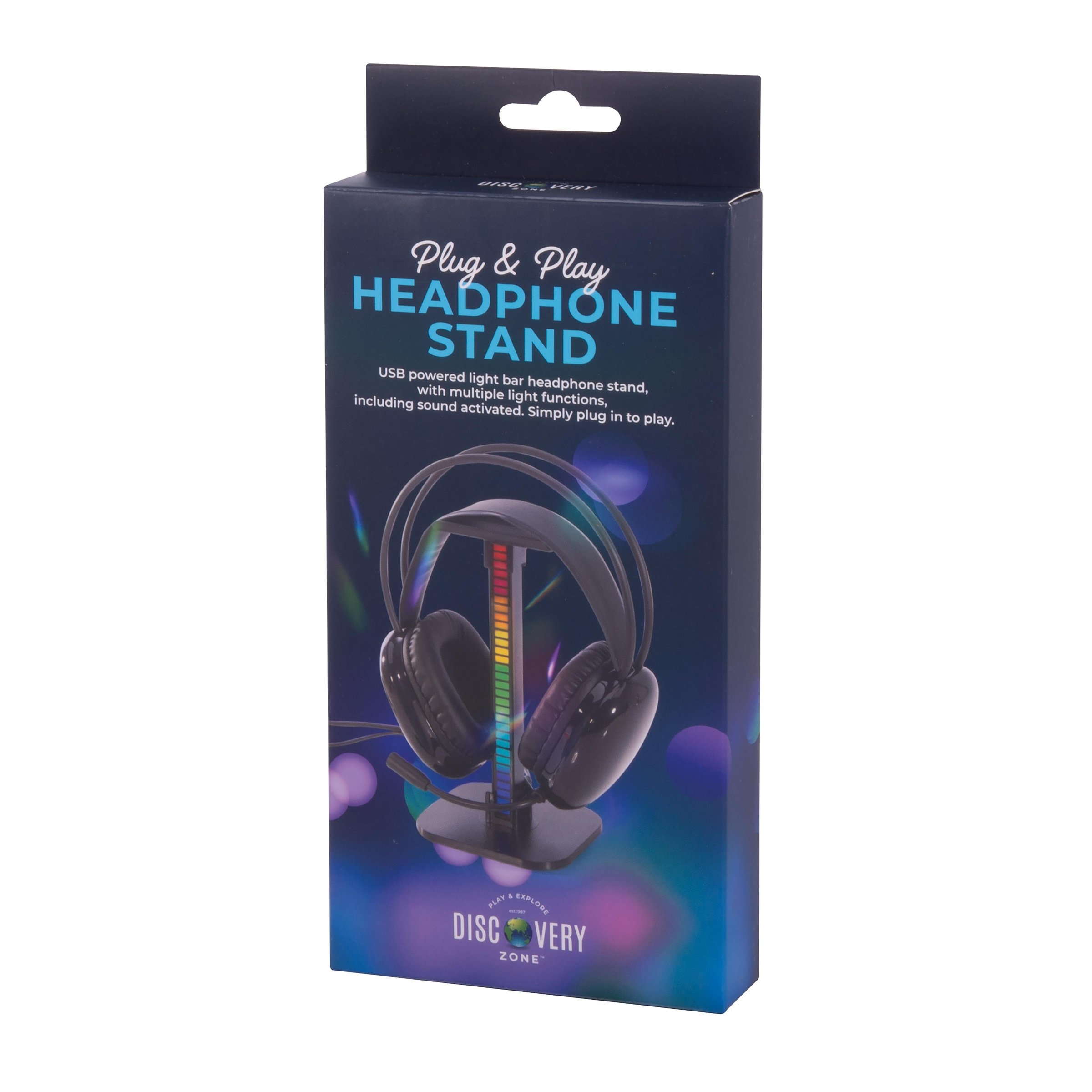 Discovery Zone Plug & Play Led Headphone Stand 1 each