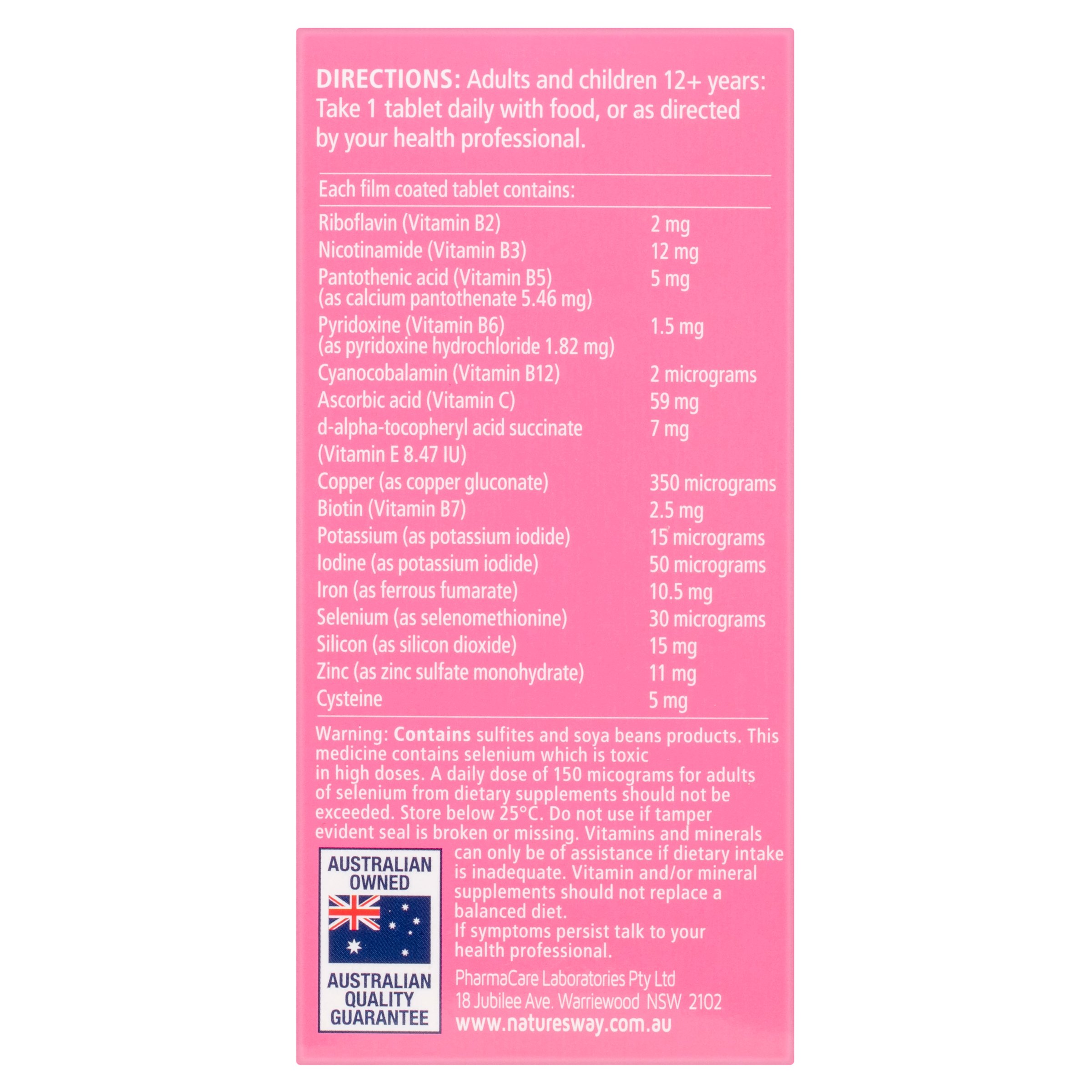 Nature's Way Hair Growth 30 tablets - Image 4