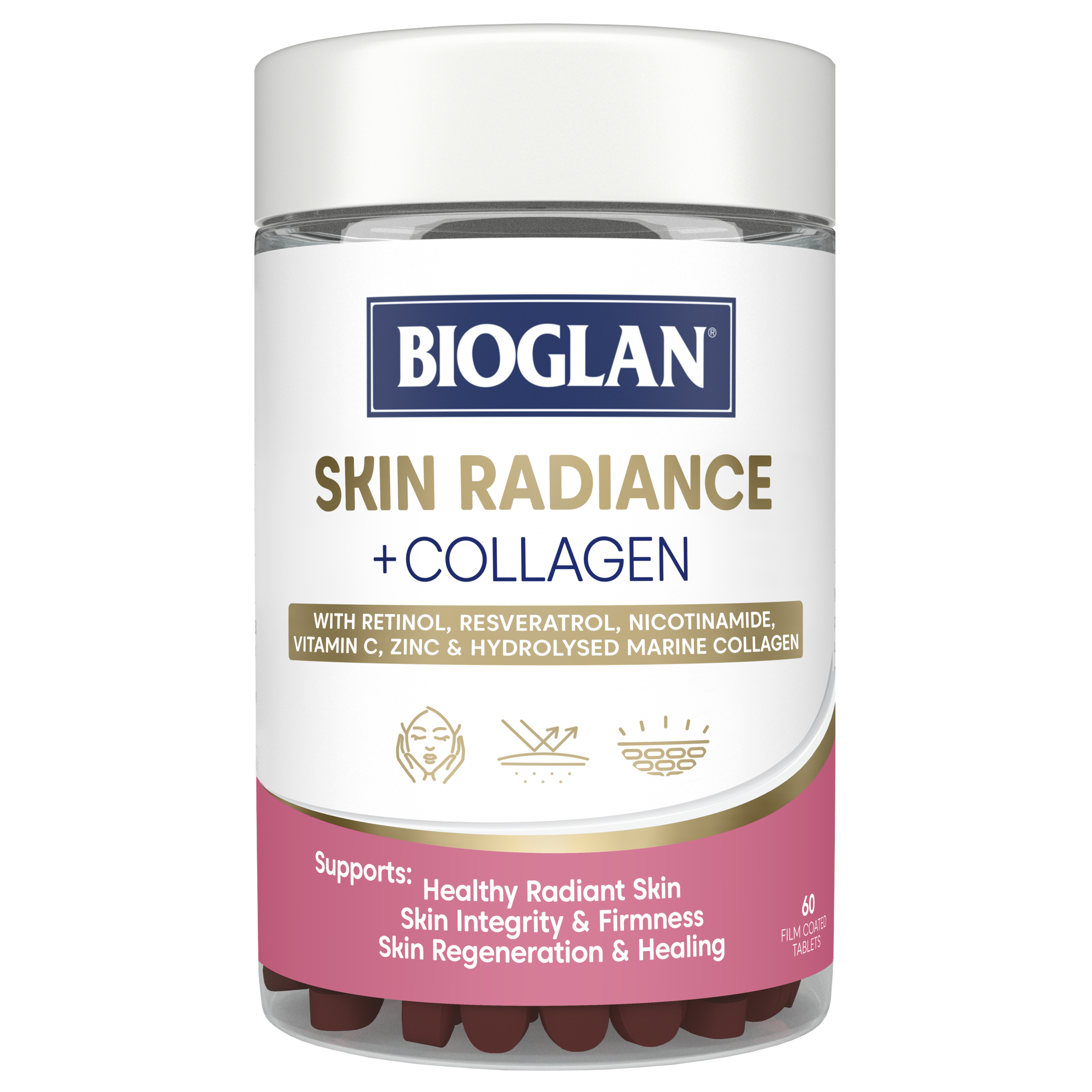 Bioglan Skin Radiance + Collagen 60 tablets - Image 1