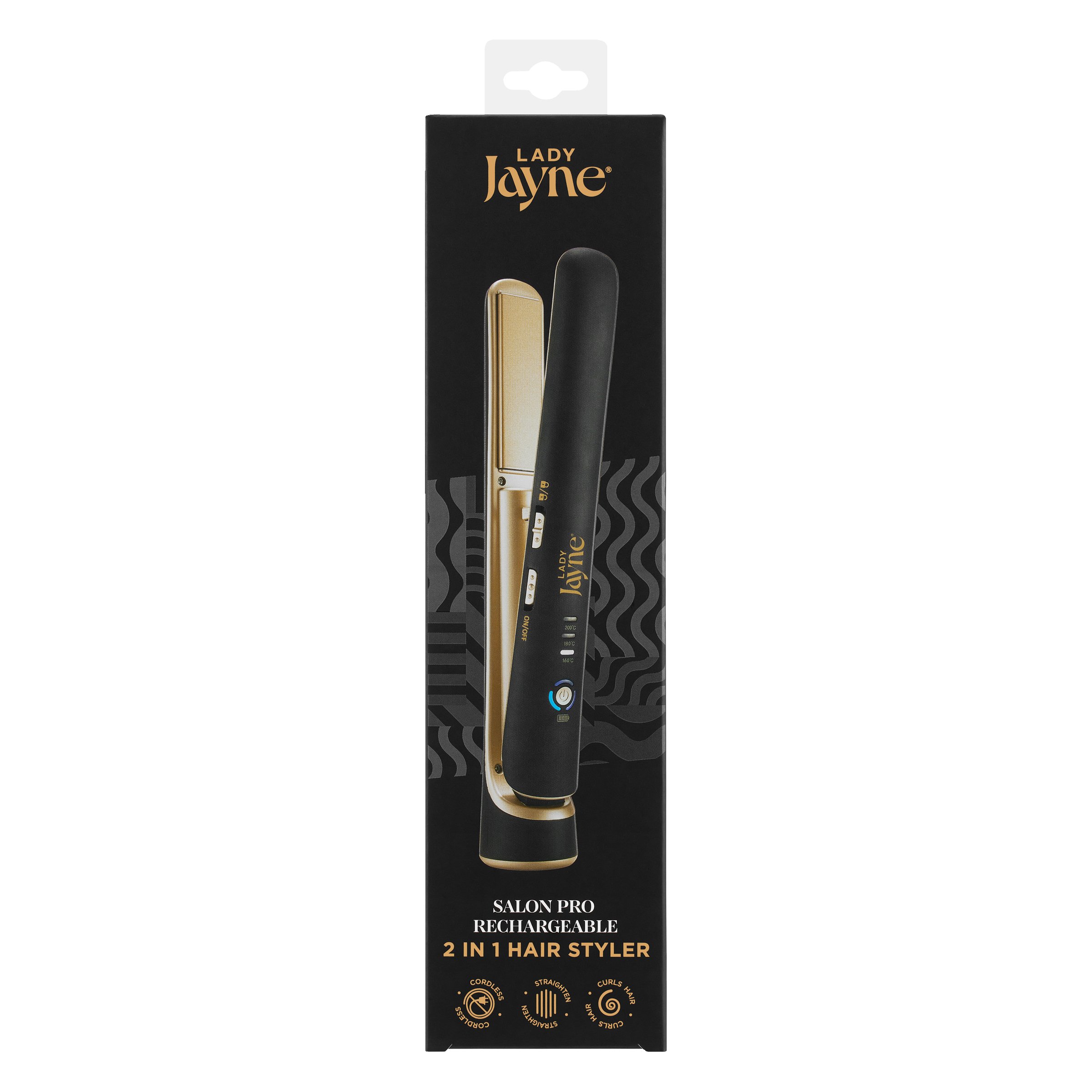 Lady Jayne Salon Pro 2 In 1 Styler 1 each - Image 1