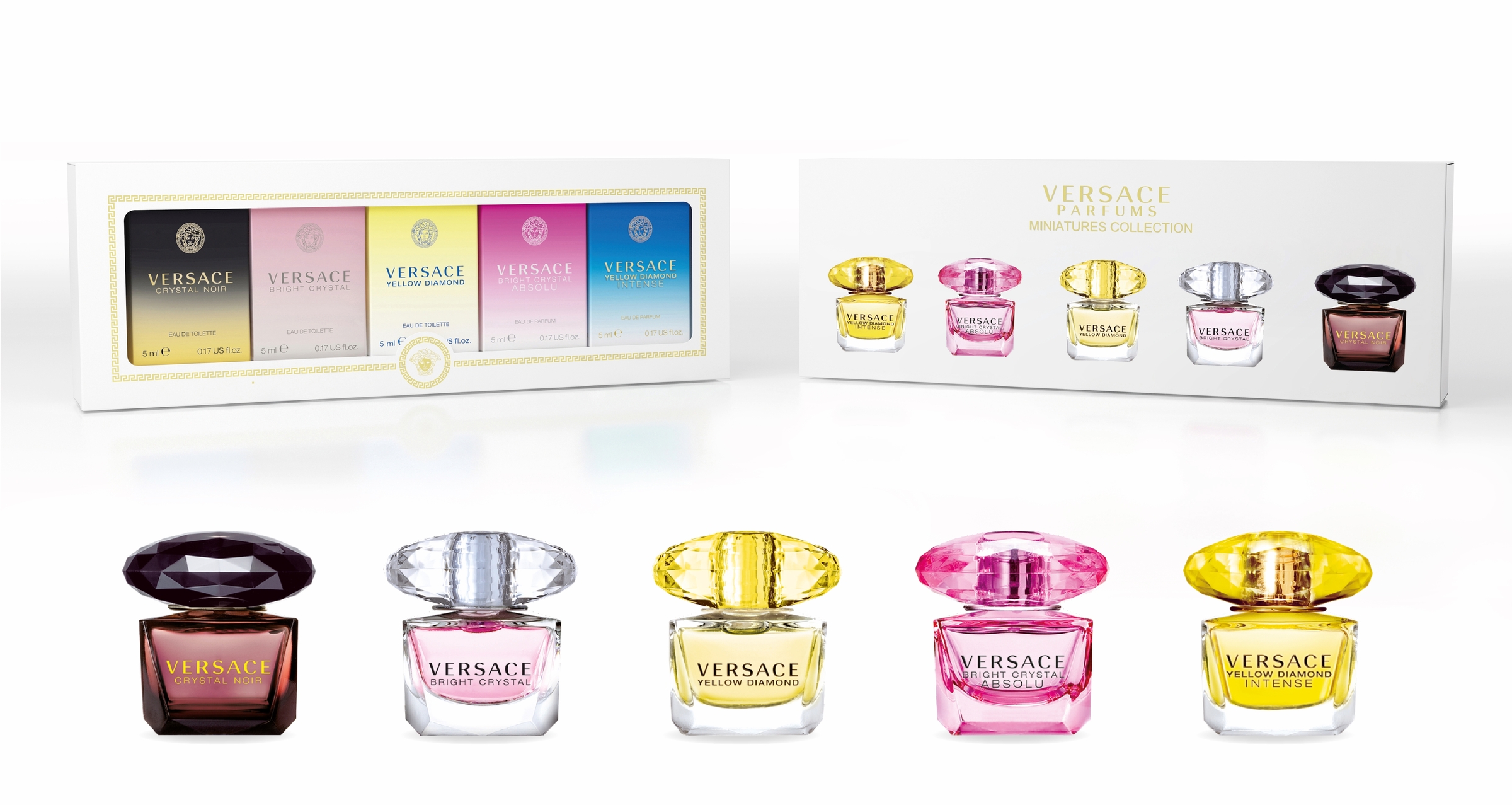 Versace Crystal Miniature 5ml Gift Set 5 piece