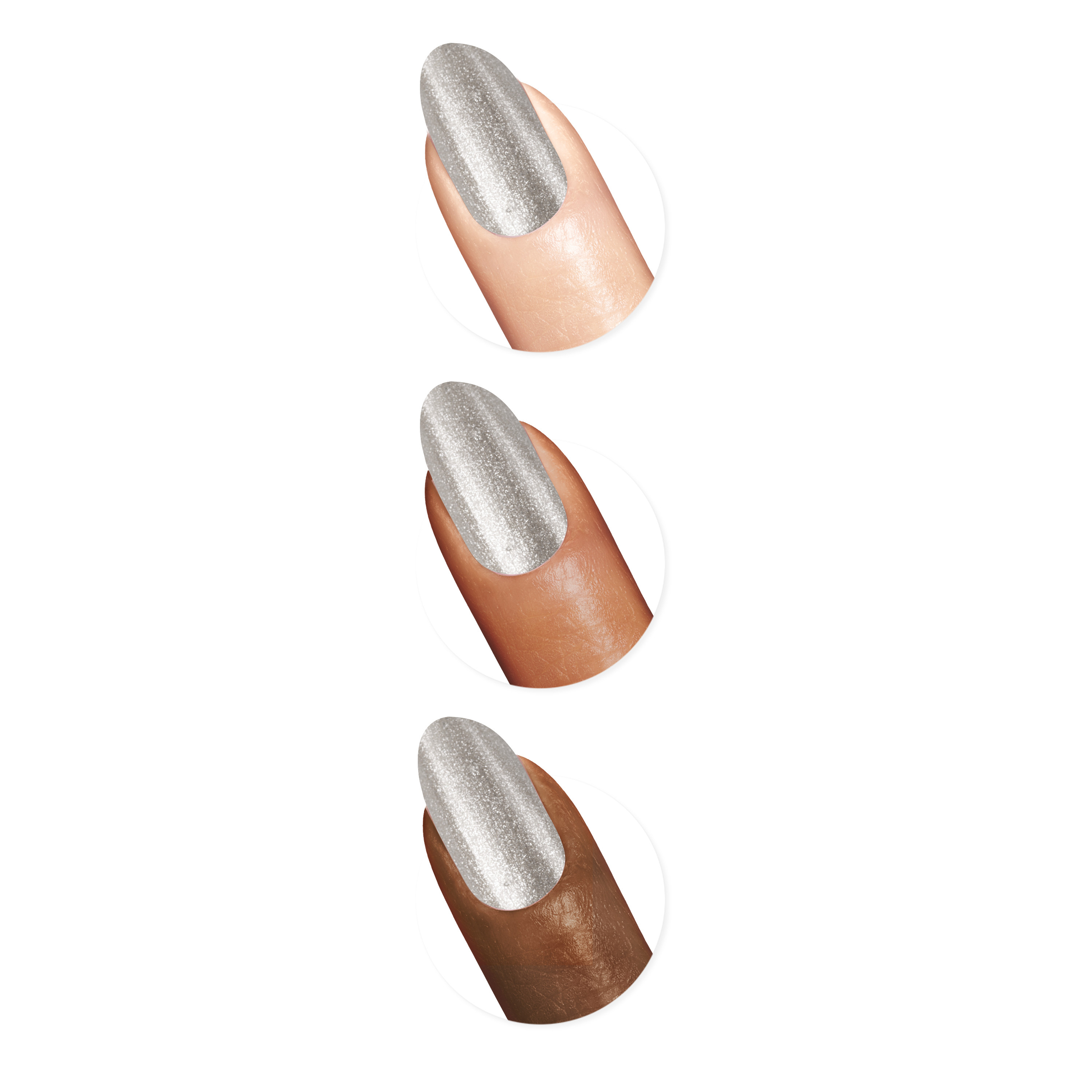 Sally Hansen Insta-Dri Chrome Nail Polish Polar Platinum 9.17ml - Image 5