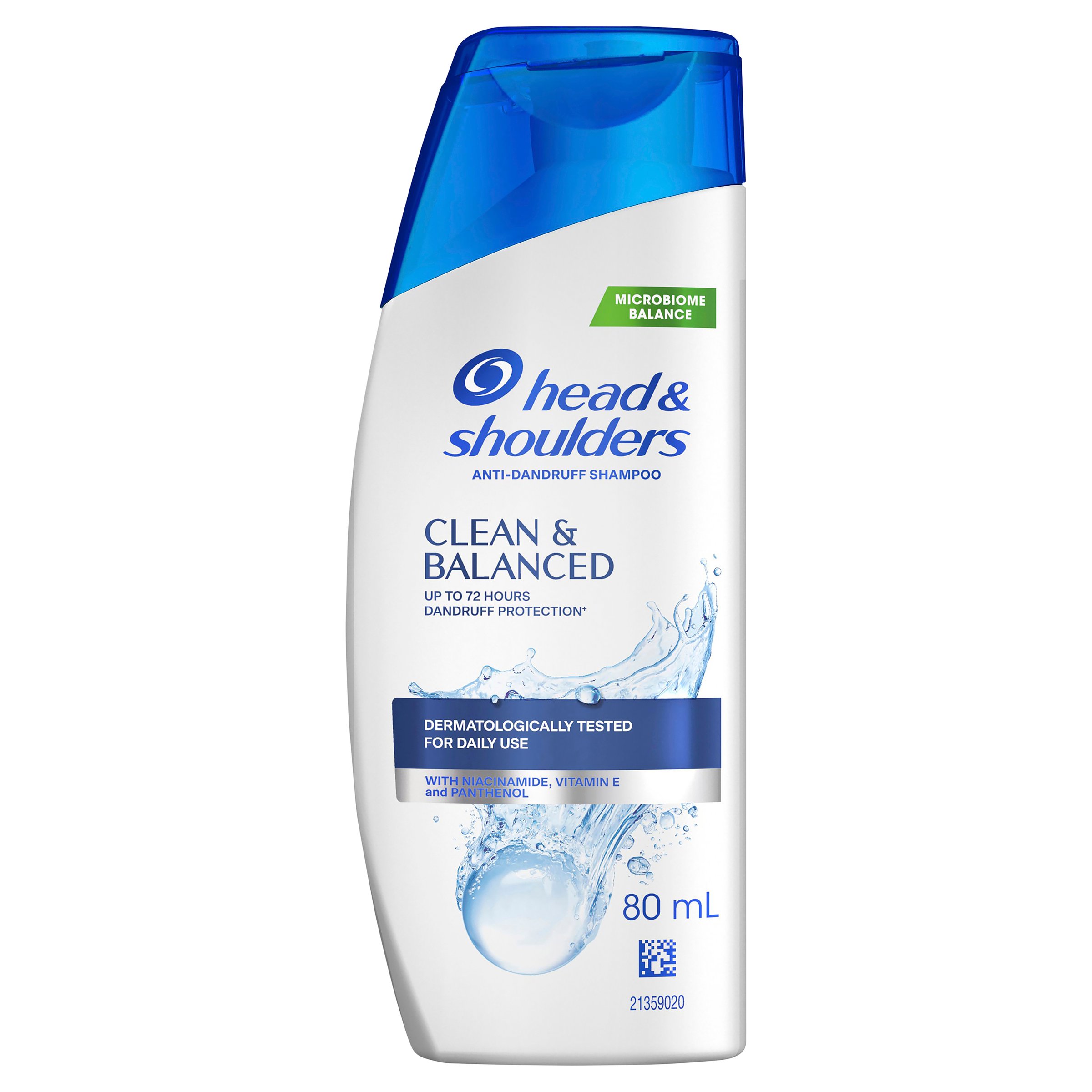 Head & Shoulders Clean & Balanced Shampoo 80ml - Image 1