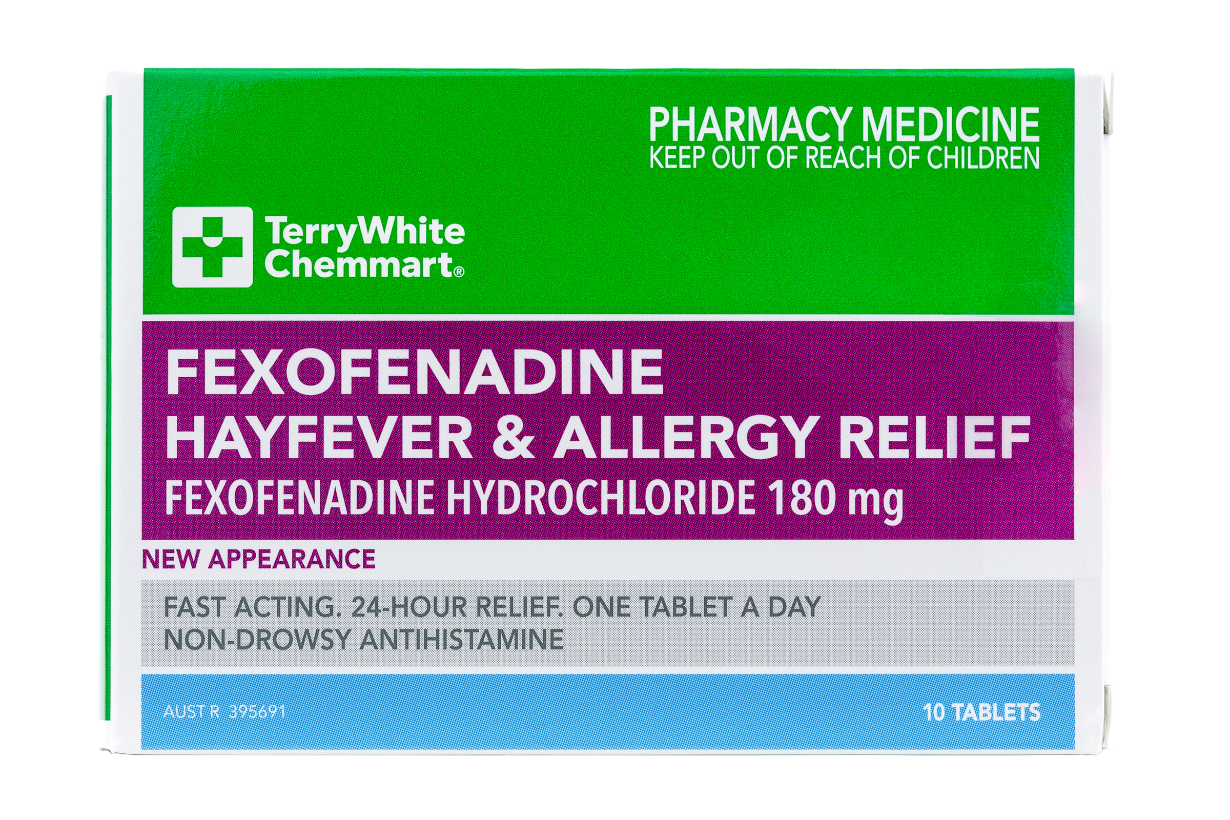 TerryWhite Chemmart Fexofenadine 180mg - 10 tablets