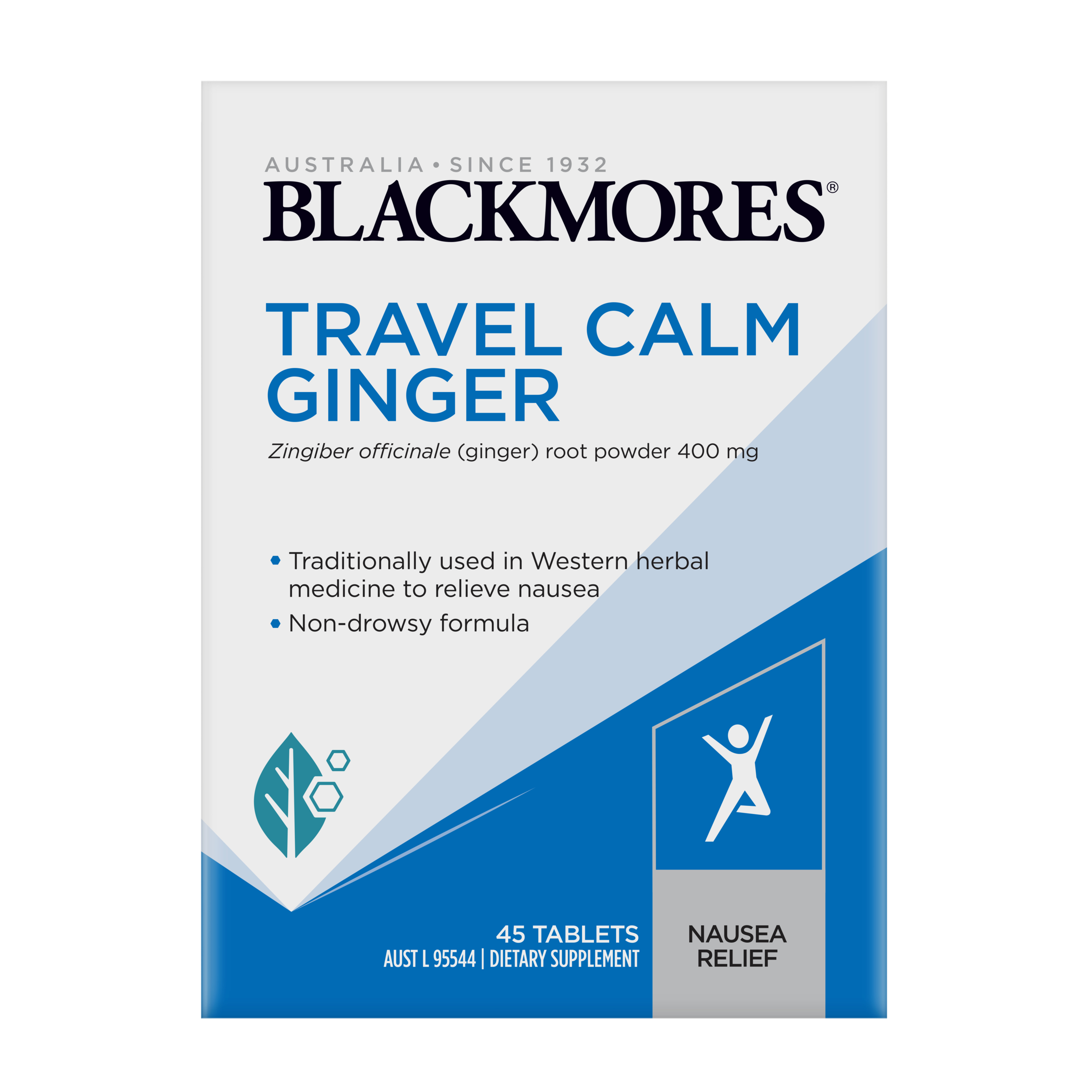 Blackmores Travel Calm Ginger 45 tablets - Image 1