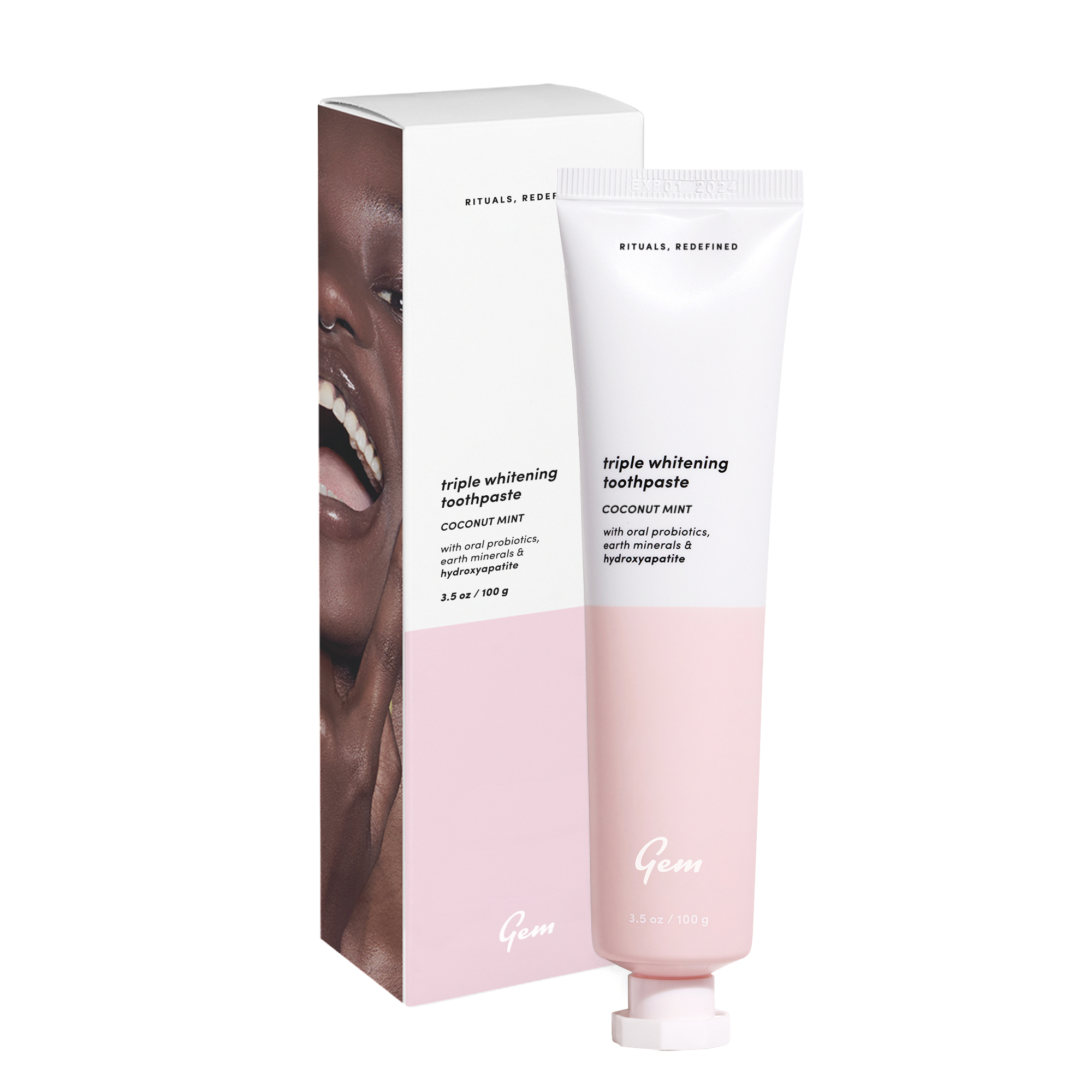 Gem Triple Whitening Toothpaste Coconut Mint 100g - Image 1