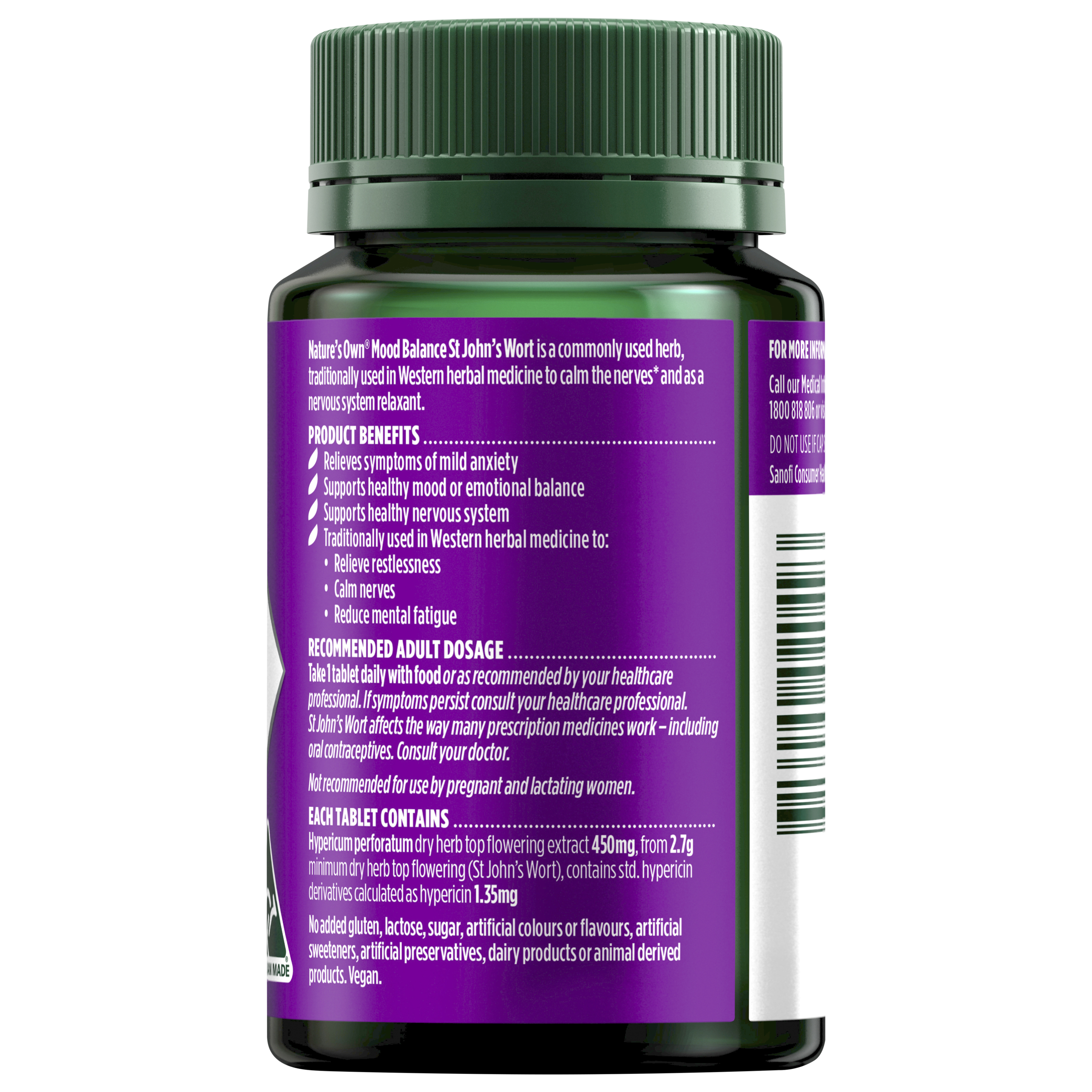 Nature's Own Mood Balance St Johns Wort 50 tablets - Image 2